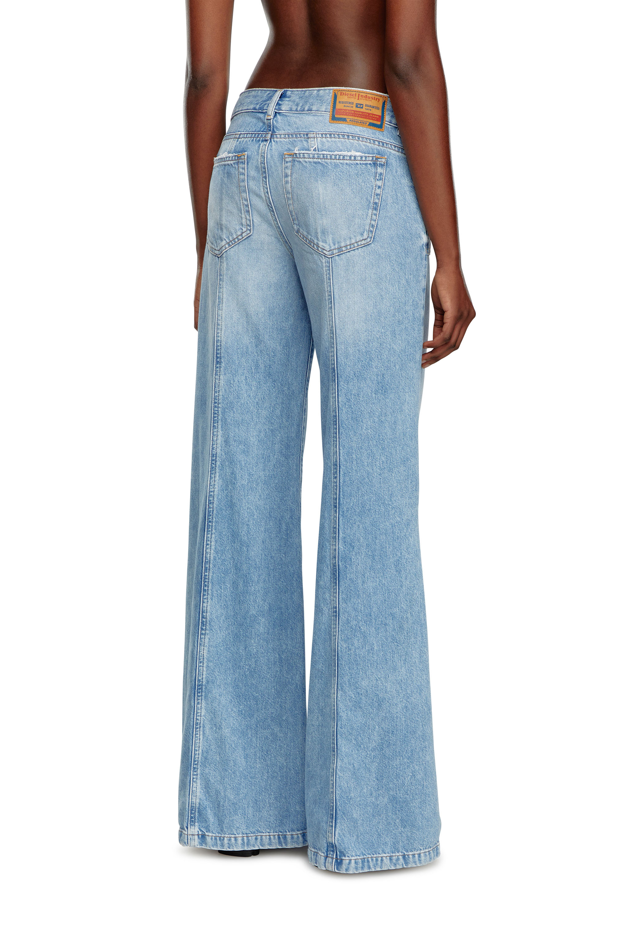 Diesel - Bootcut and Flare Jeans D-Akii 09J88, Light Blue - Image 3