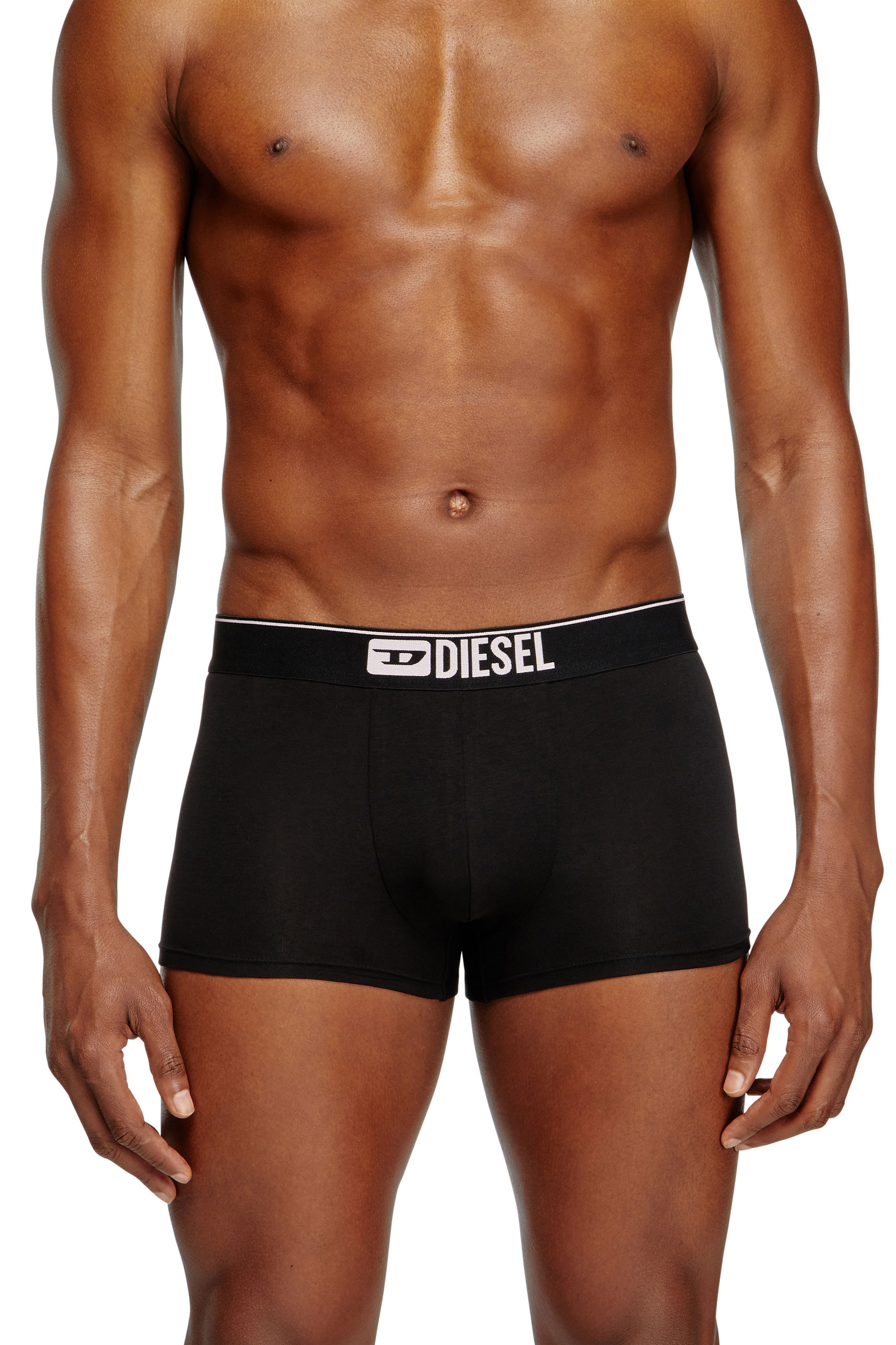 Diesel - UMBX-DAMIENTHREEPACK, Man's Three-pack of plain boxer in Black/Pink - 1