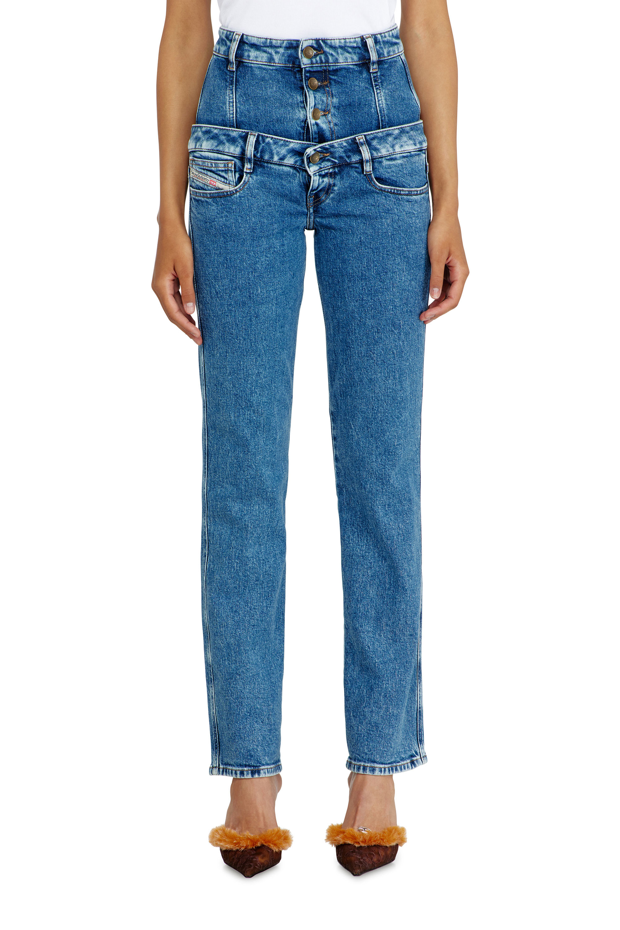 Diesel - Woman's Slim Jeans D-Fynora 007EU, Medium blue - 4