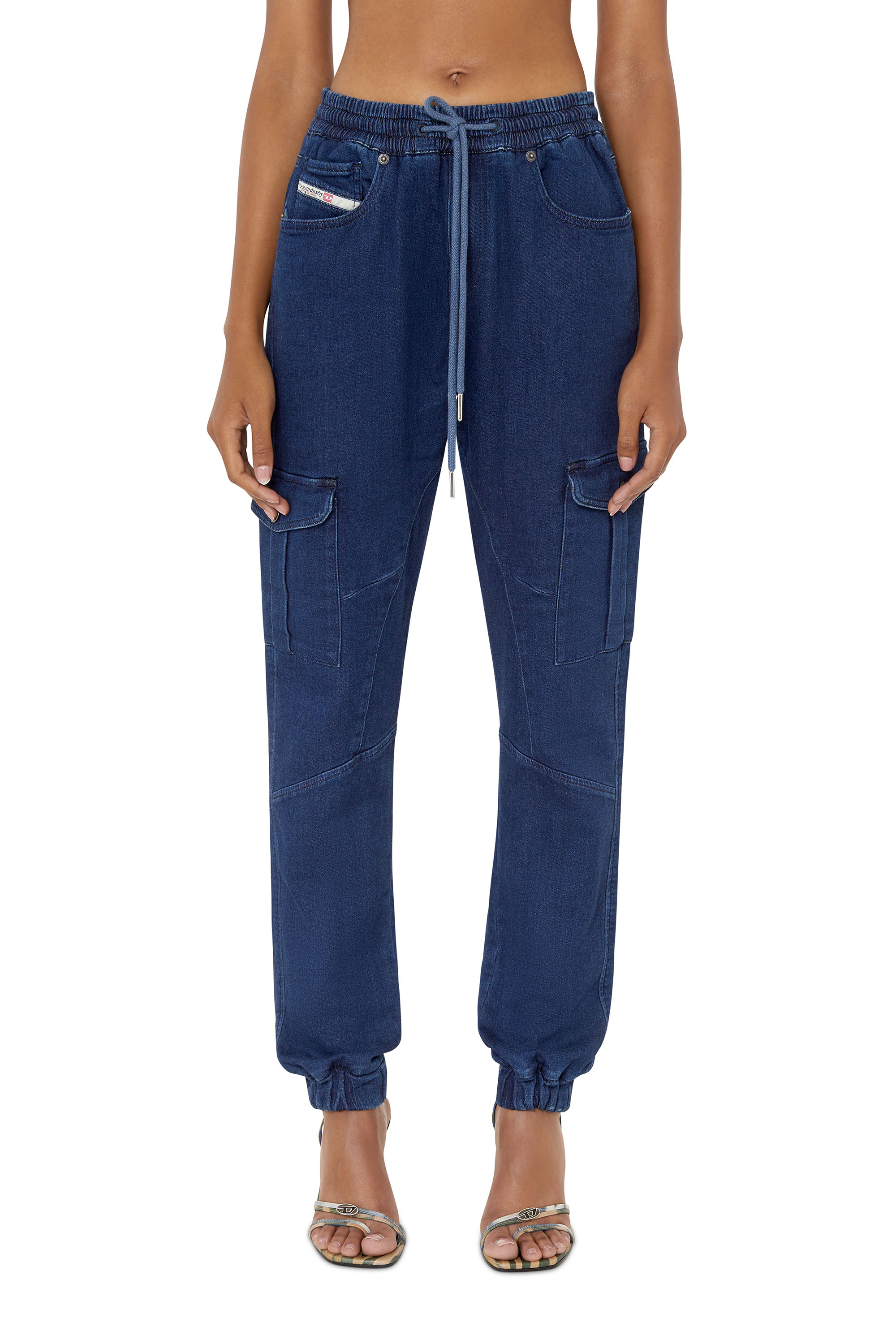 Diesel - D-Ursy Track Denim 069ZQ Slim, Dark Blue - Image 1