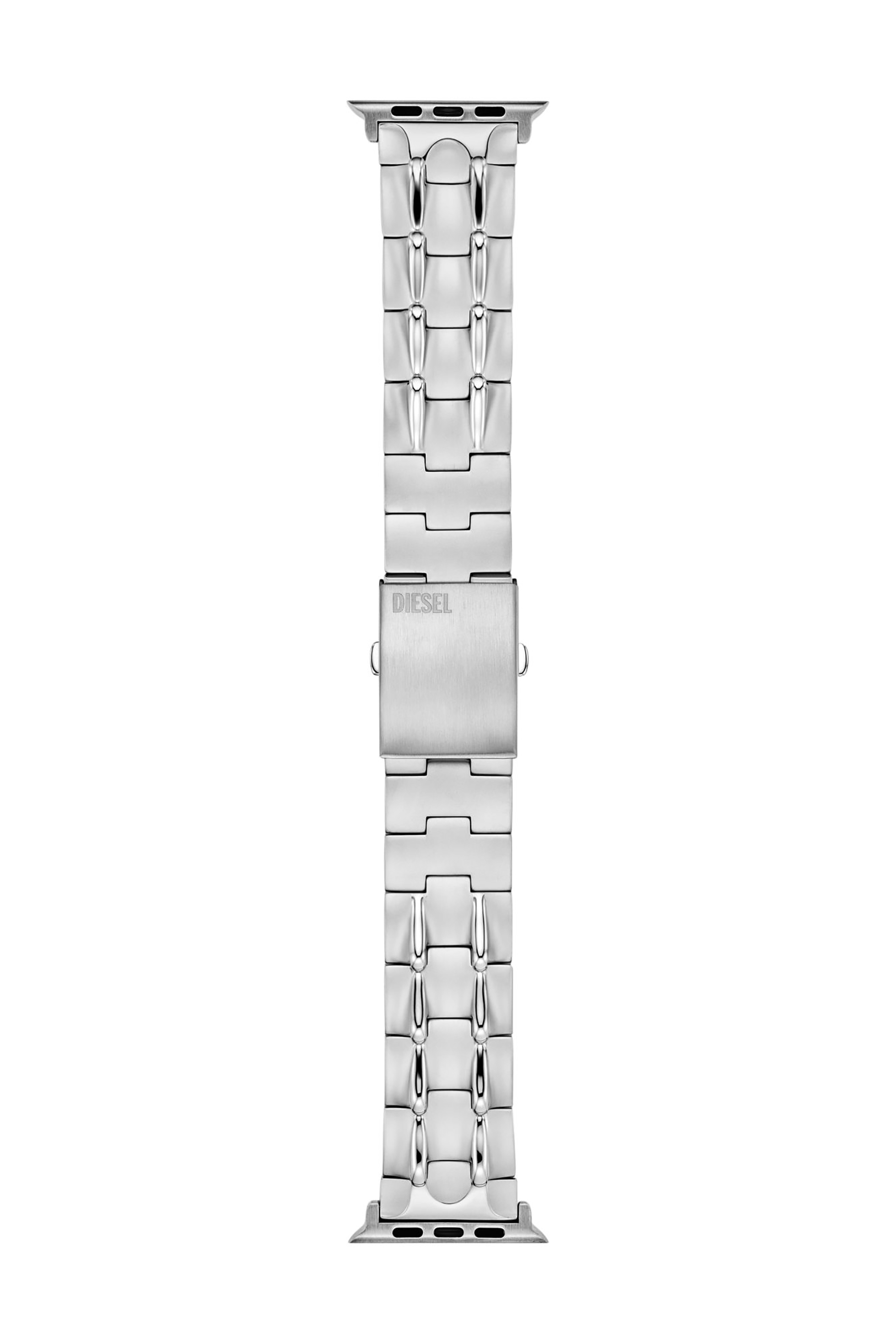 Diesel - DSS0023, Unisex's Stainless Steel Band for Apple Watch&reg;, 42/44/45/49mm in Silver - 1