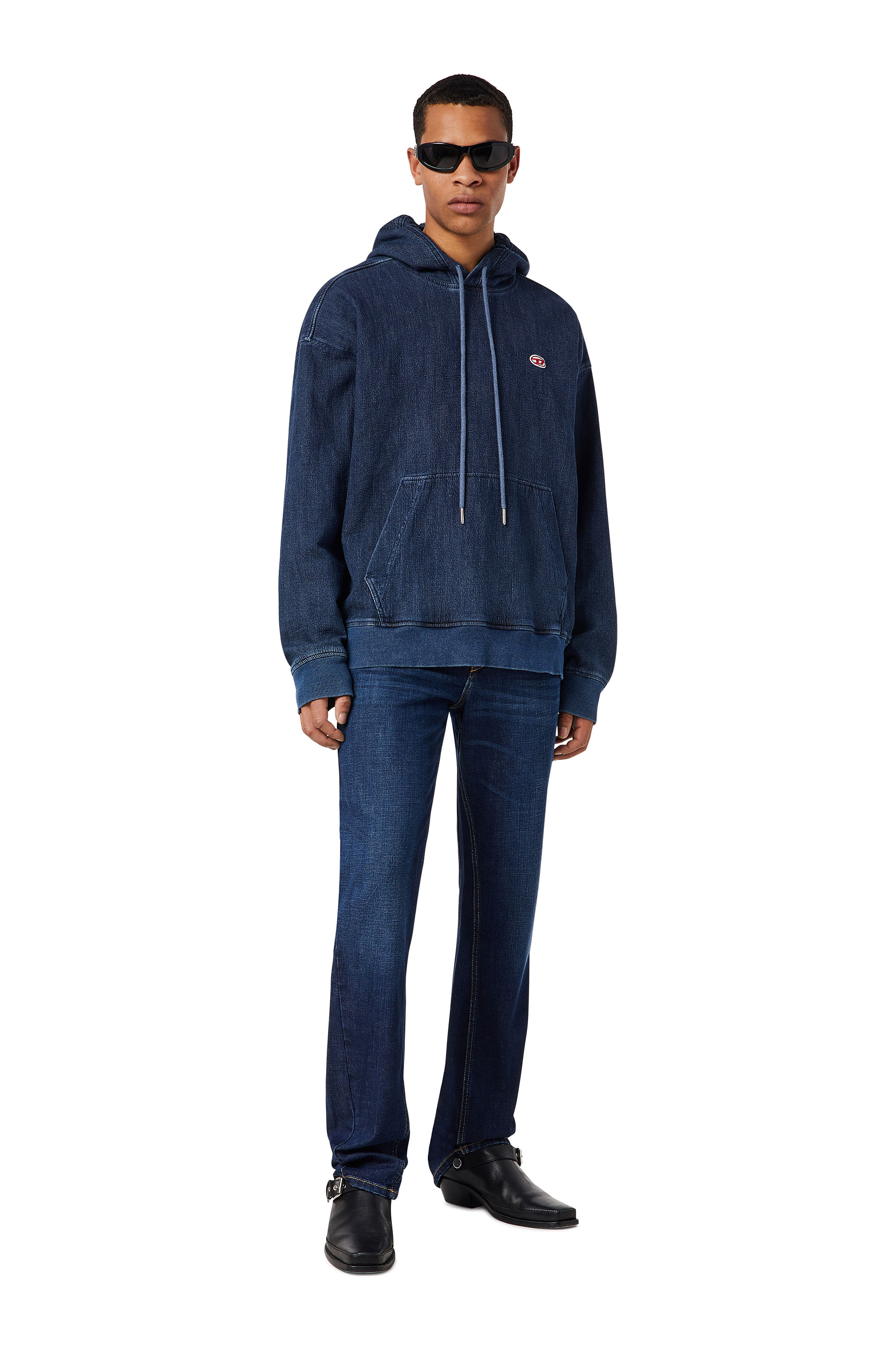 Diesel - 2021 D-Vocs 09B90 Bootcut Jeans, Dark Blue - Image 5