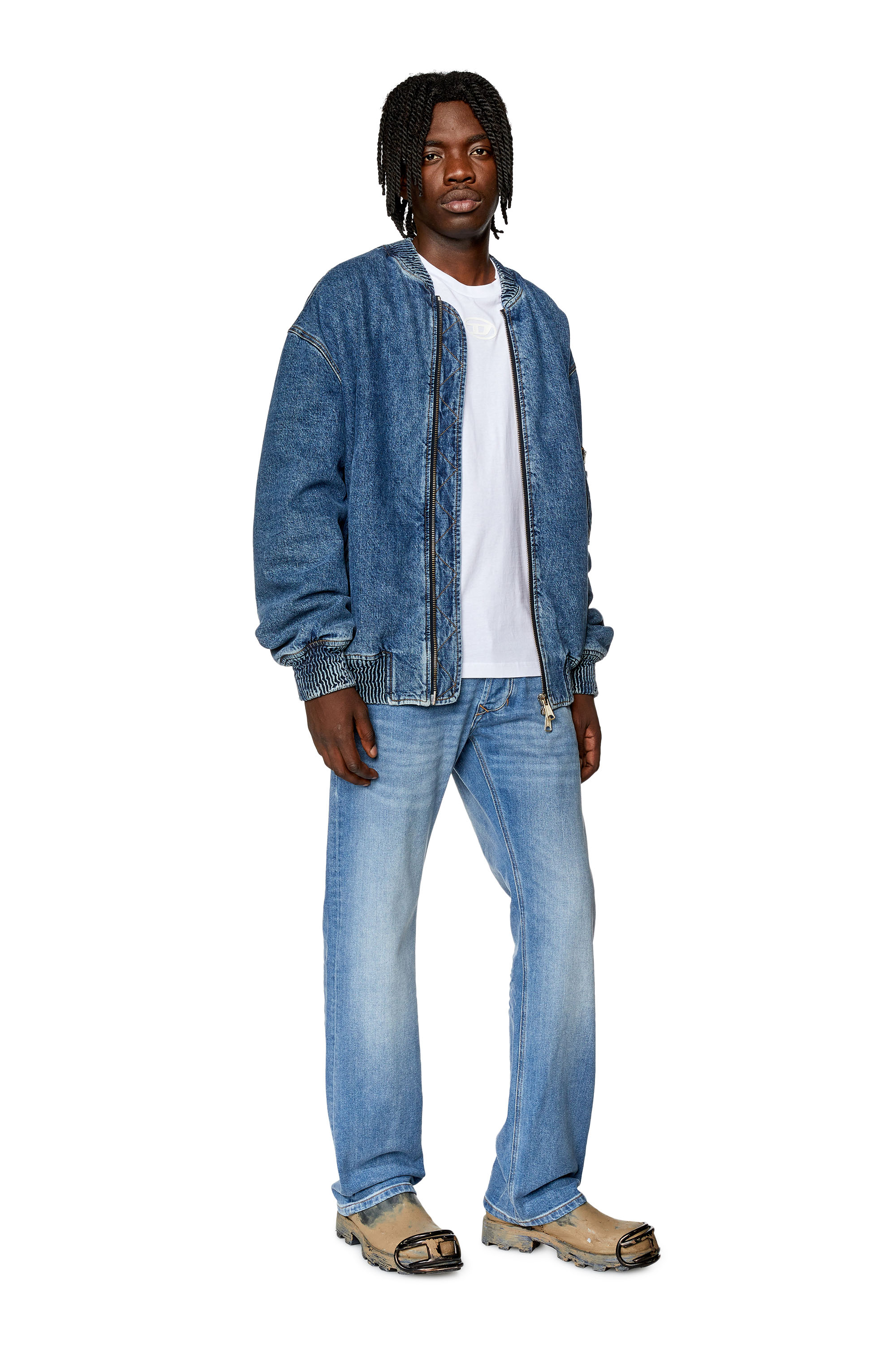 Diesel - Straight Jeans 1985 Larkee 0ENAS, Light Blue - Image 4