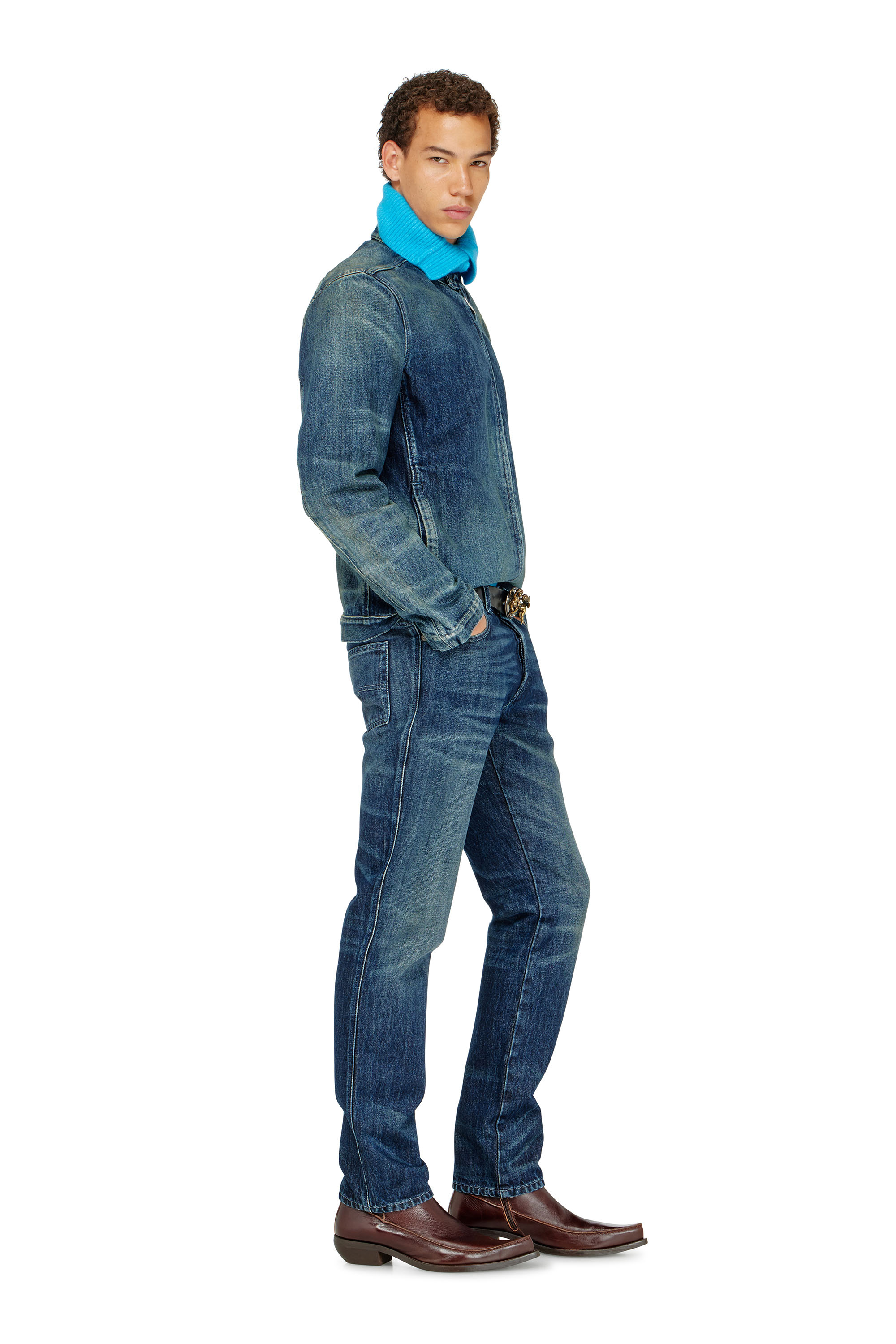 Diesel - Man's Slim Jeans 1993 D-Vyl 007FZ, Dark Blue - 3