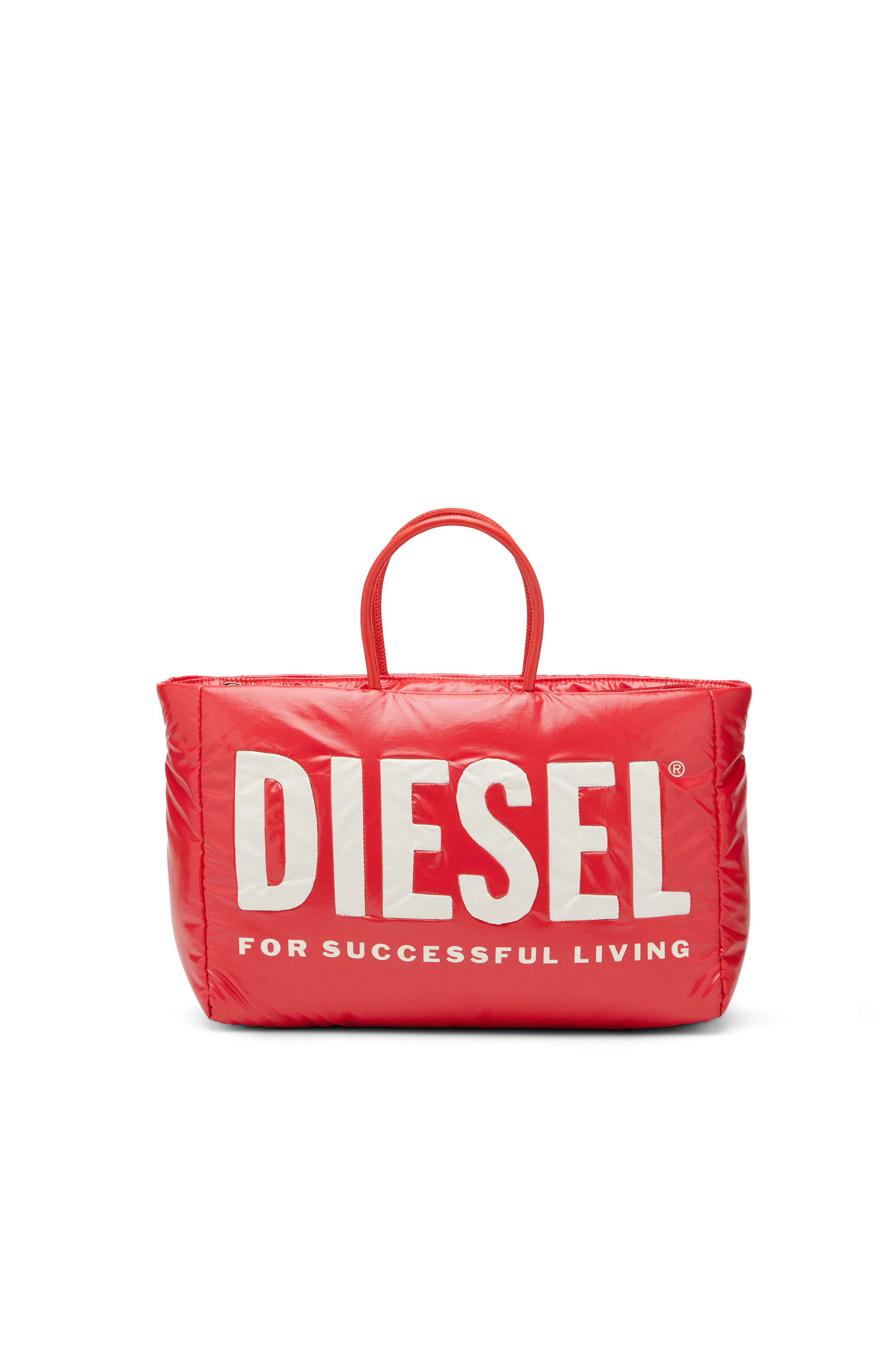 Diesel - PUFF DSL TOTE M X, Red - Image 1