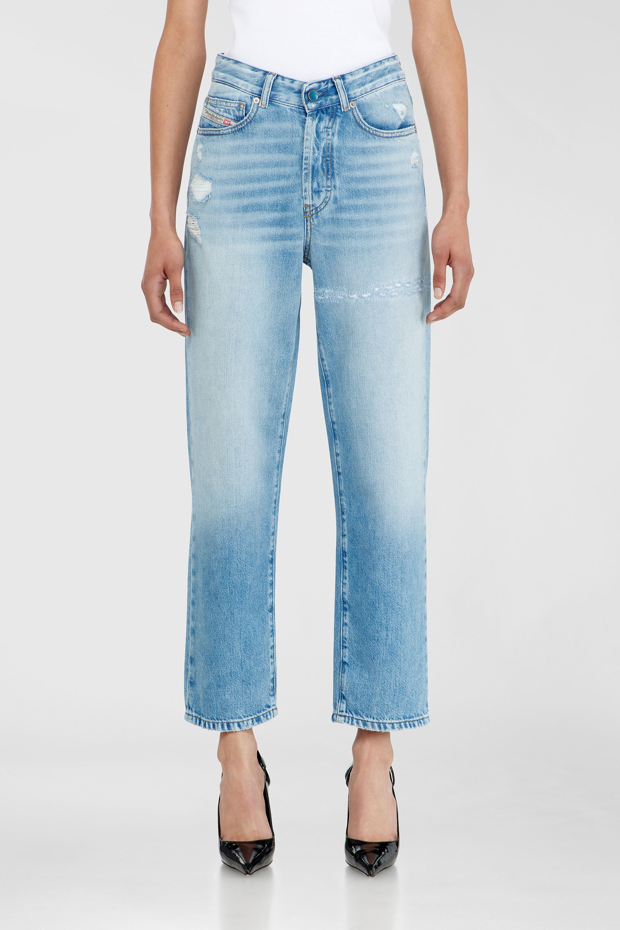 Diesel - Woman's Regular Jeans 1981 D-Went 09P49, Light Blue - 2