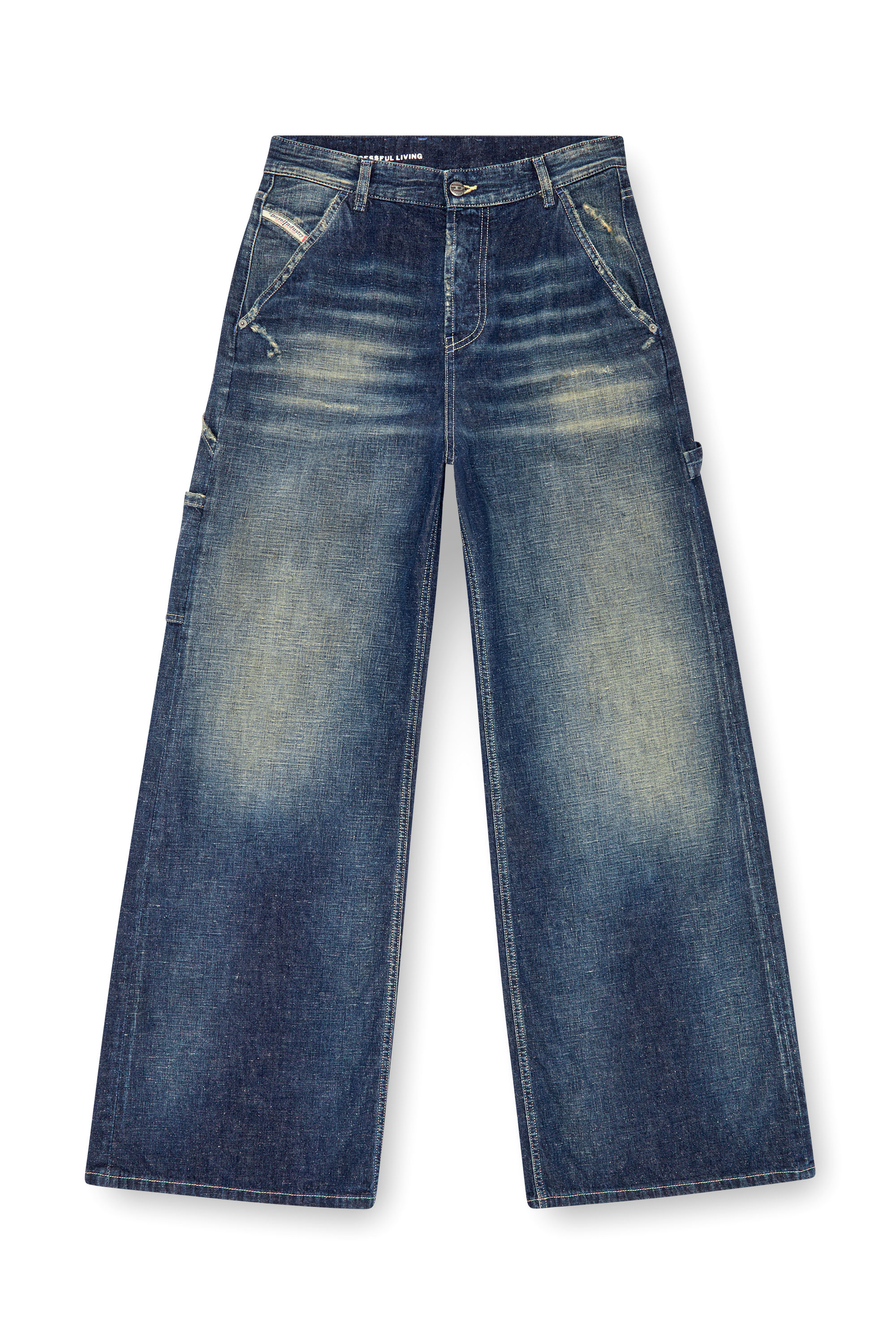 Diesel - Woman's Relaxed Jeans 1996 D-Sire 09J91, Dark Blue - 3