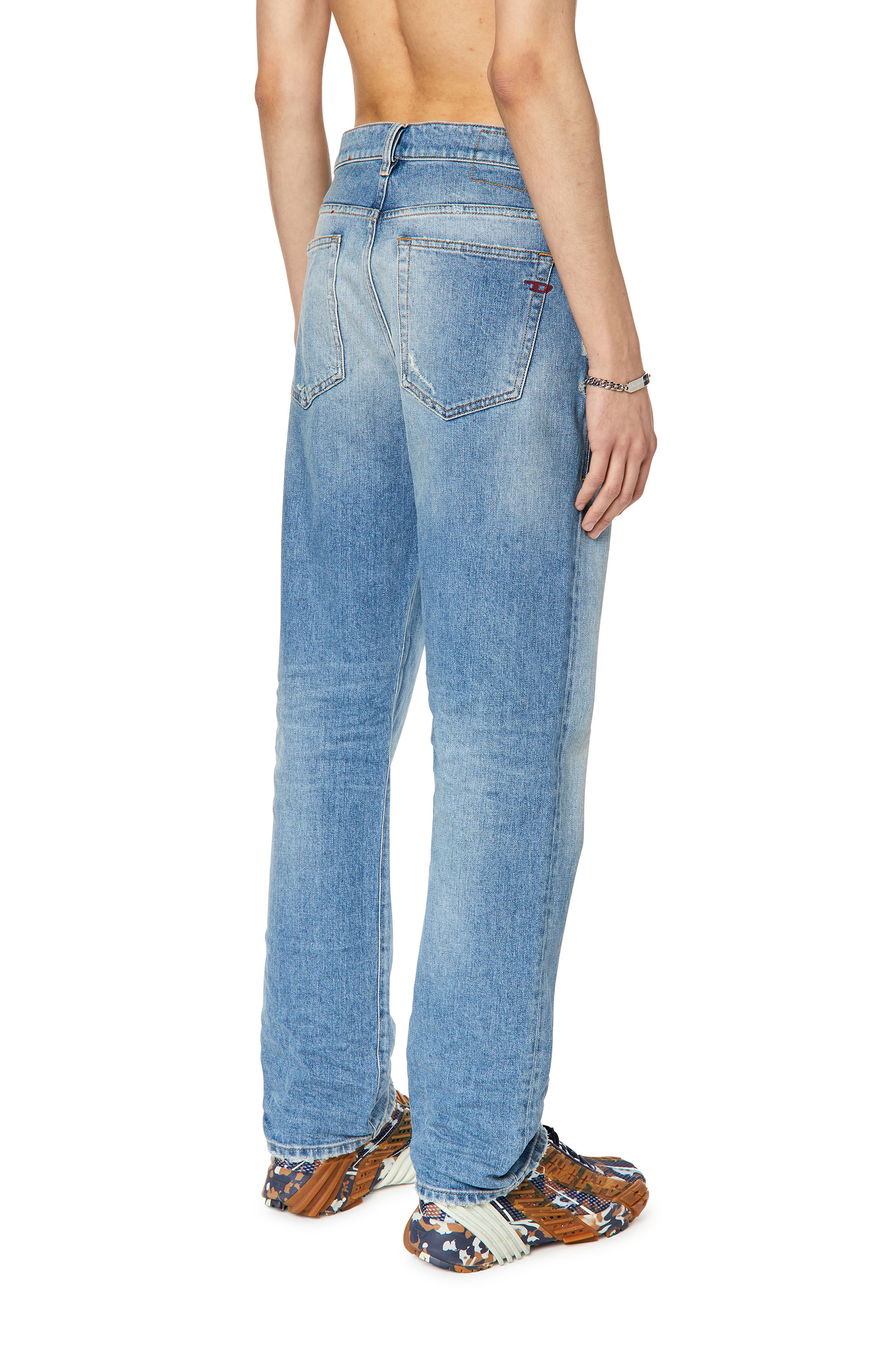 Diesel - 2020 D-Viker 007N1 Straight Jeans, Light Blue - Image 2