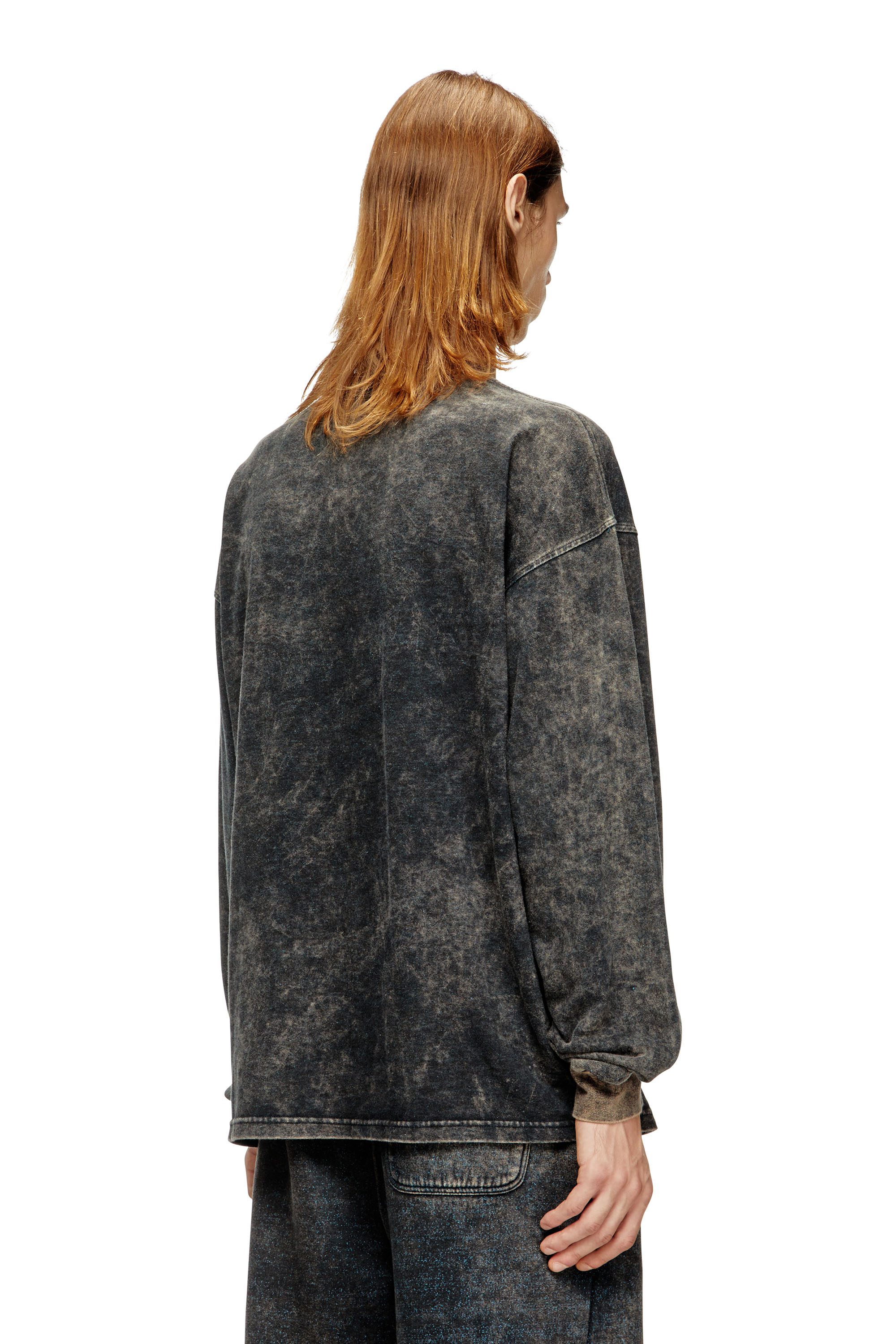 Diesel - T-BOXT-LS-T3, Man's Cotton long sleeve T-shirt in Black - 4