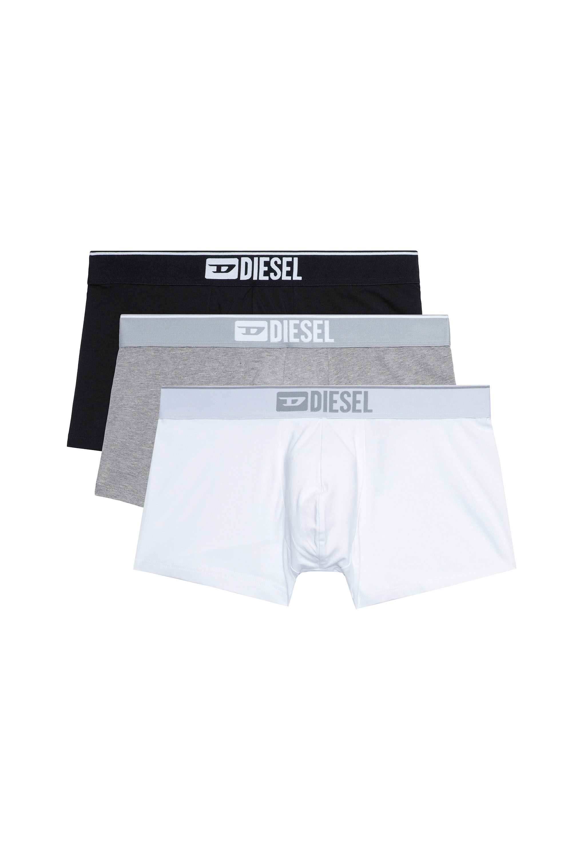 Diesel - UMBX-DAMIENTHREEPACK, Man's Three-pack of plain boxer in White/Grey - 2