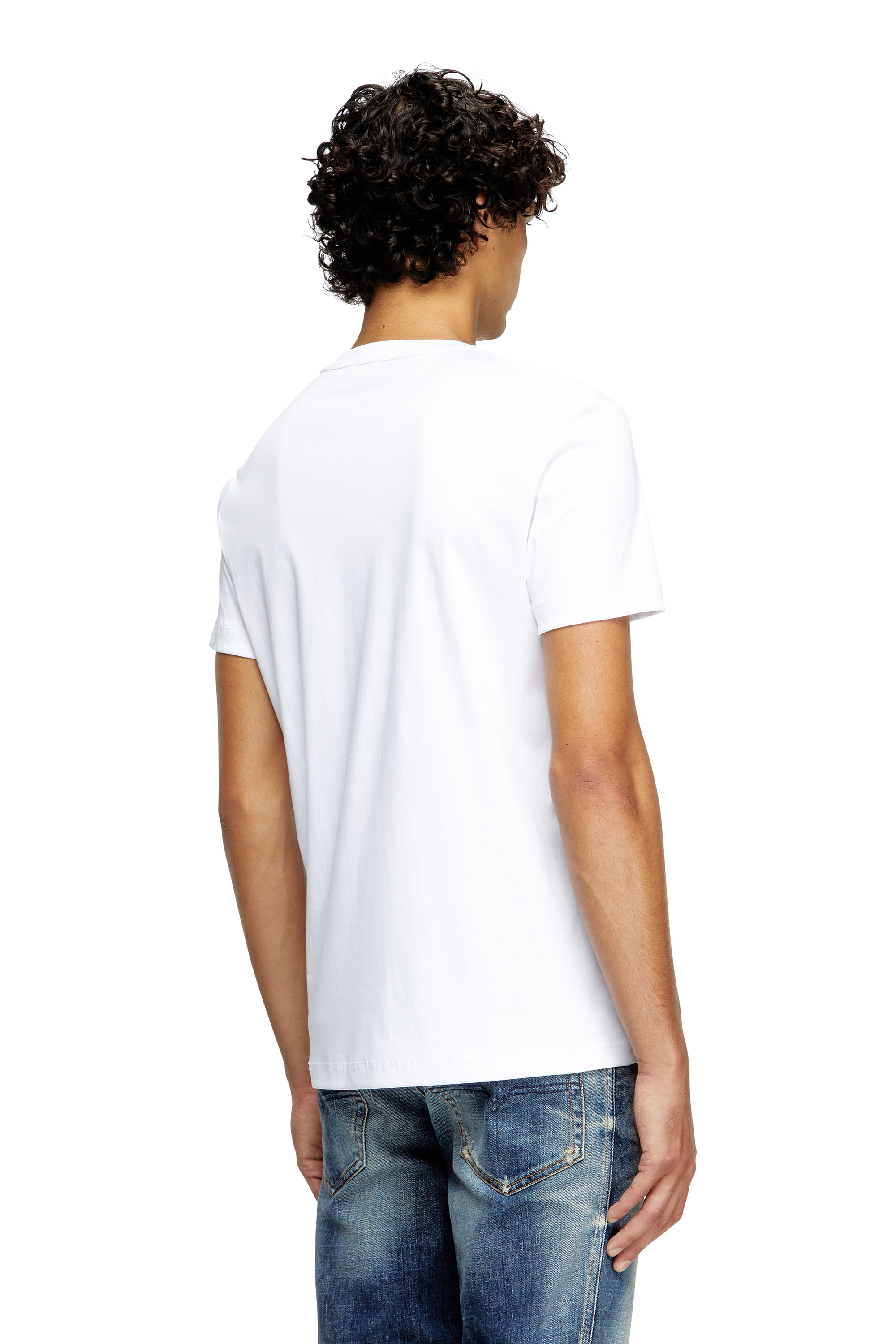 Diesel - T-MIEGOR-K77, Man's T-shirt in mercerised cotton in White - 4