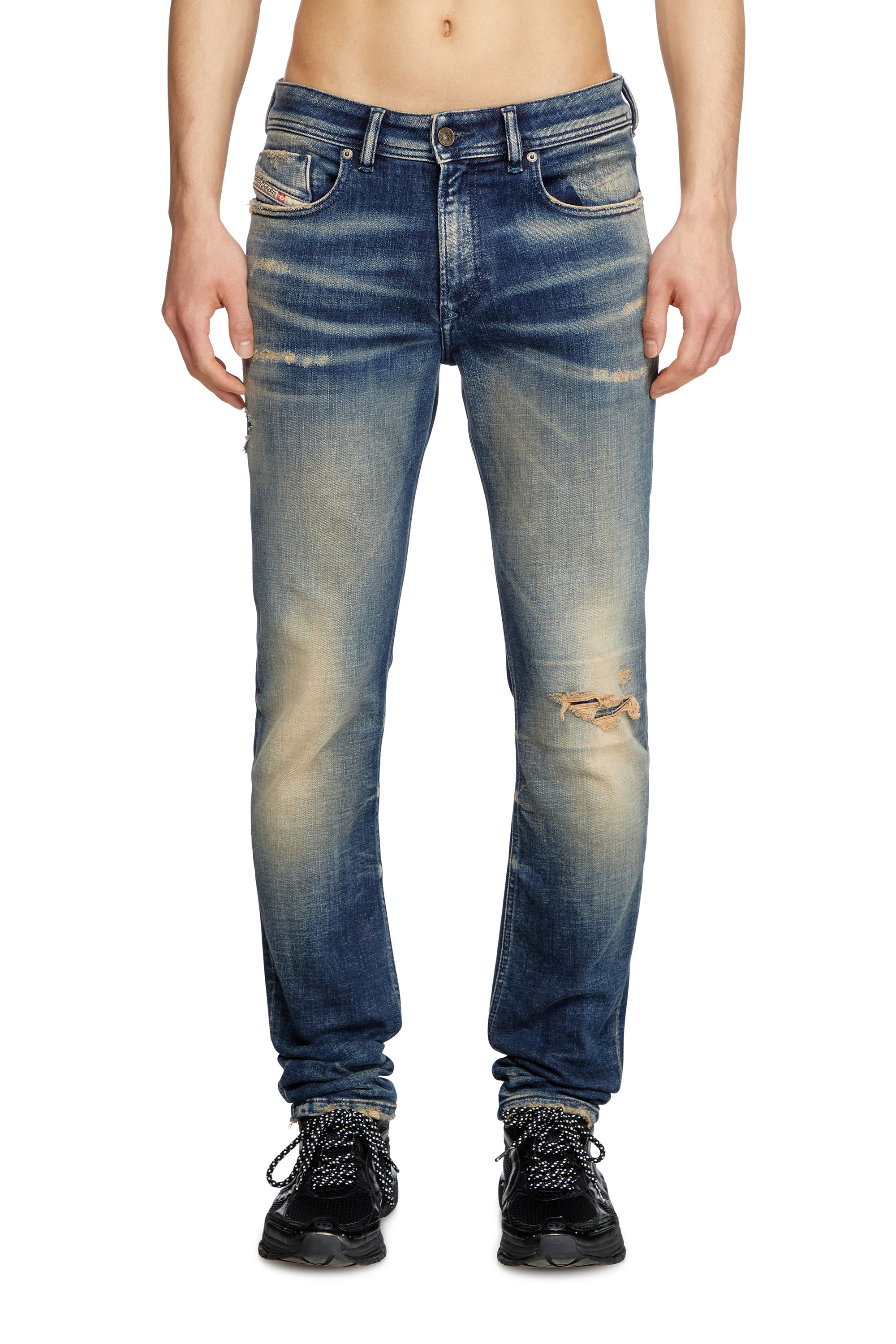 Diesel - Man's Skinny Jeans 1979 Sleenker 09K74, Dark Blue - 2