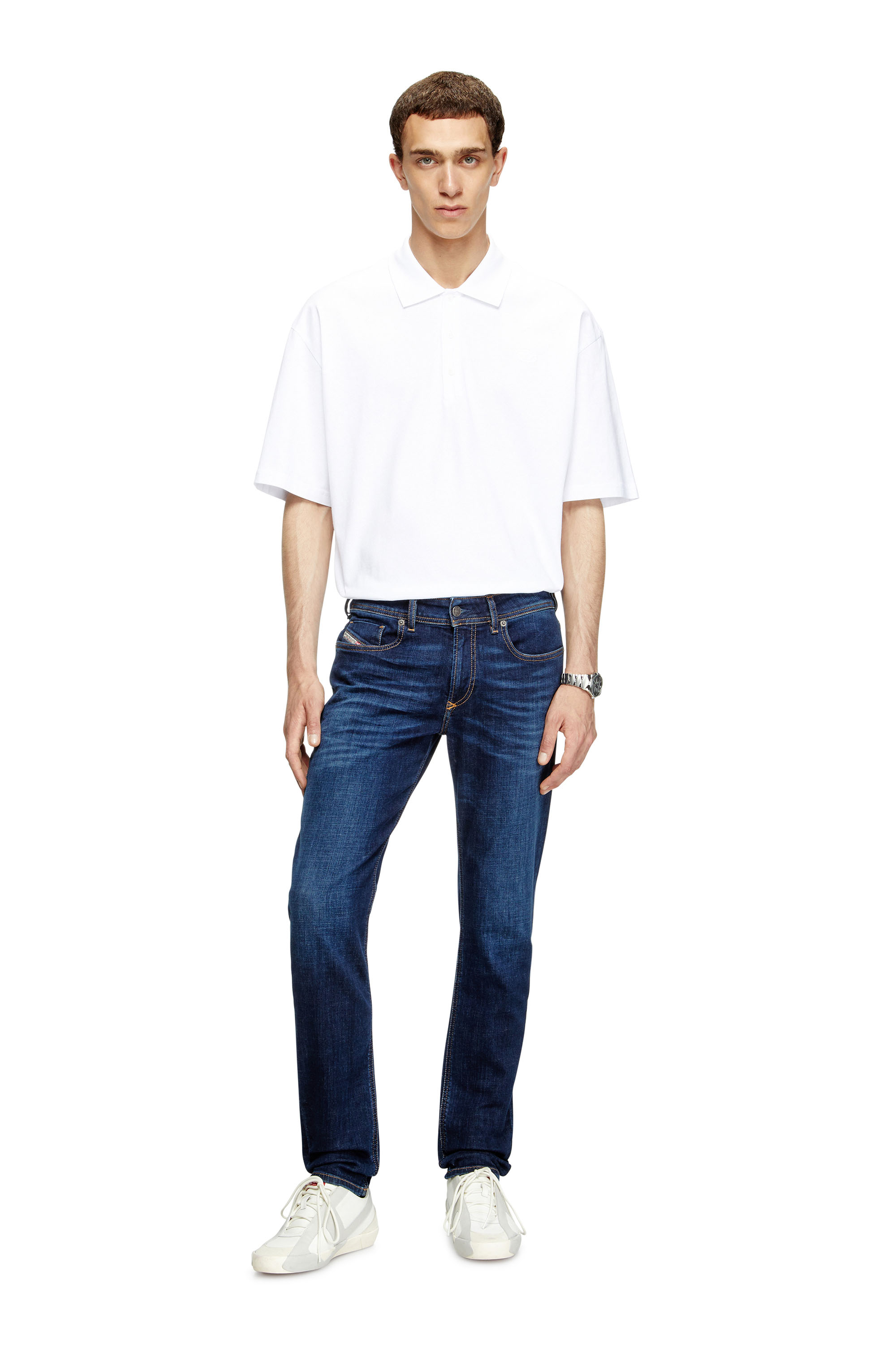 Diesel - Man's Skinny Jeans 1979 Sleenker 09J17, Dark Blue - 3