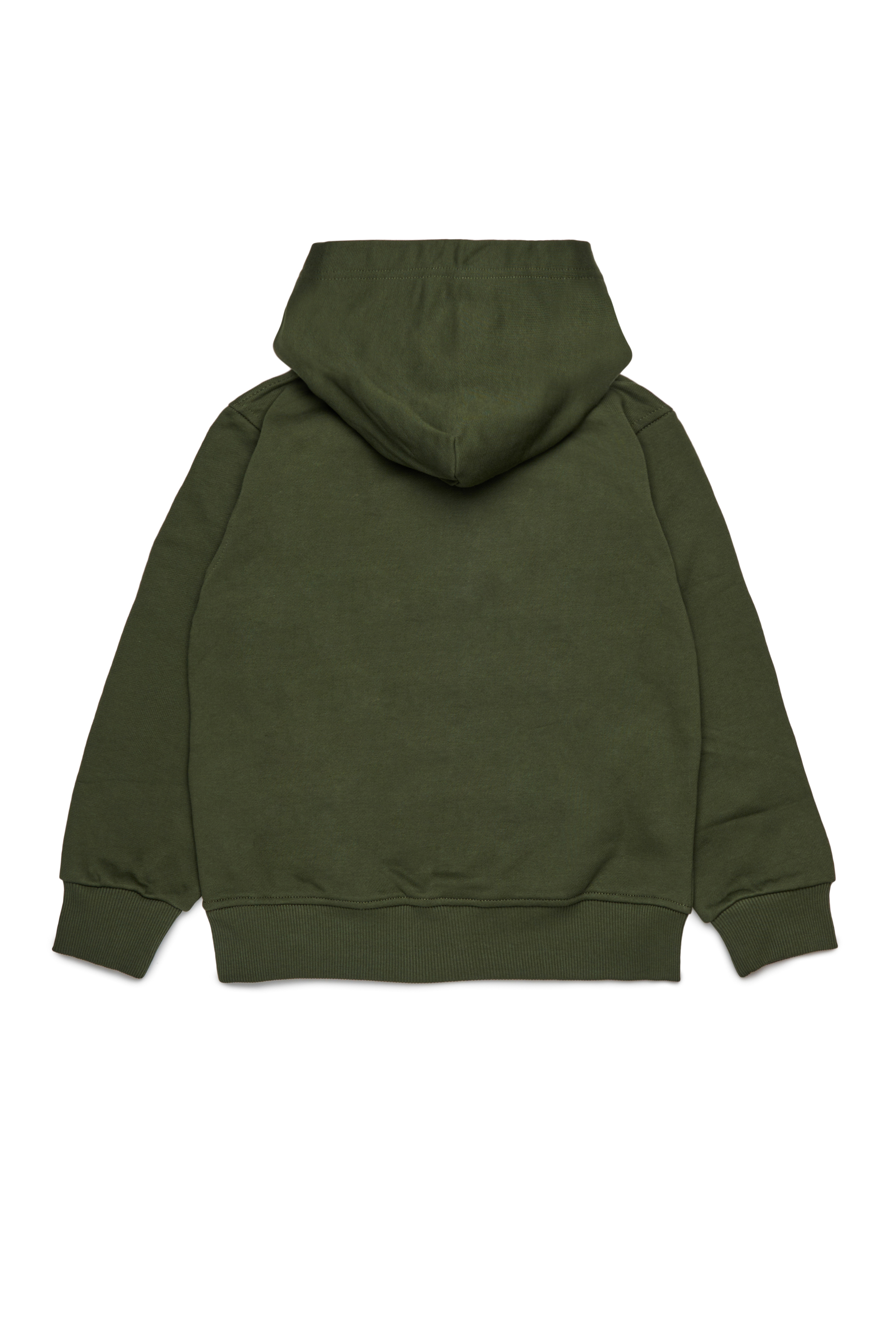 Diesel - SXGINHOOD OVER, Unisex's Cotton hoodie with patch in Green - 2