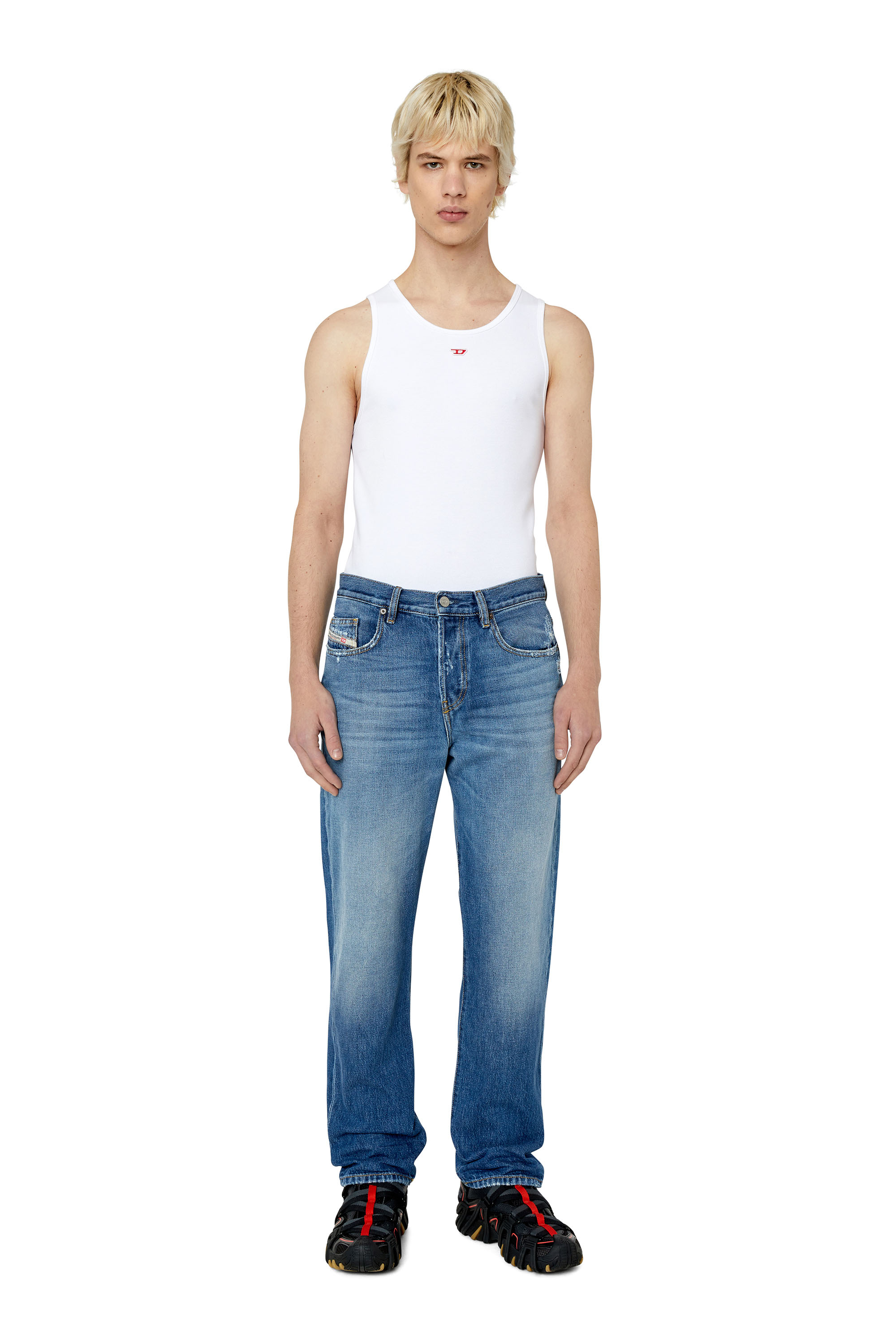 Diesel - Straight Jeans 2020 D-Viker E9C03, Medium blue - Image 4