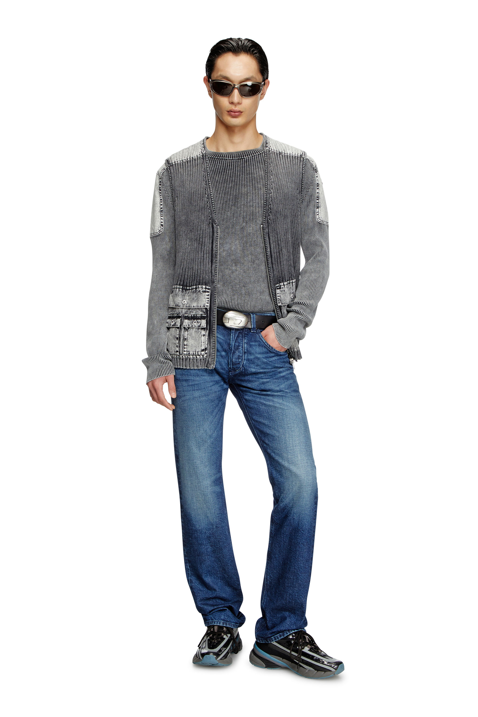 Regular Jeans 1985 Larkee 09L51, Dark Blue Diesel - Man's Regular Jeans 1985 Larkee 09L51, Dark Blue - 1