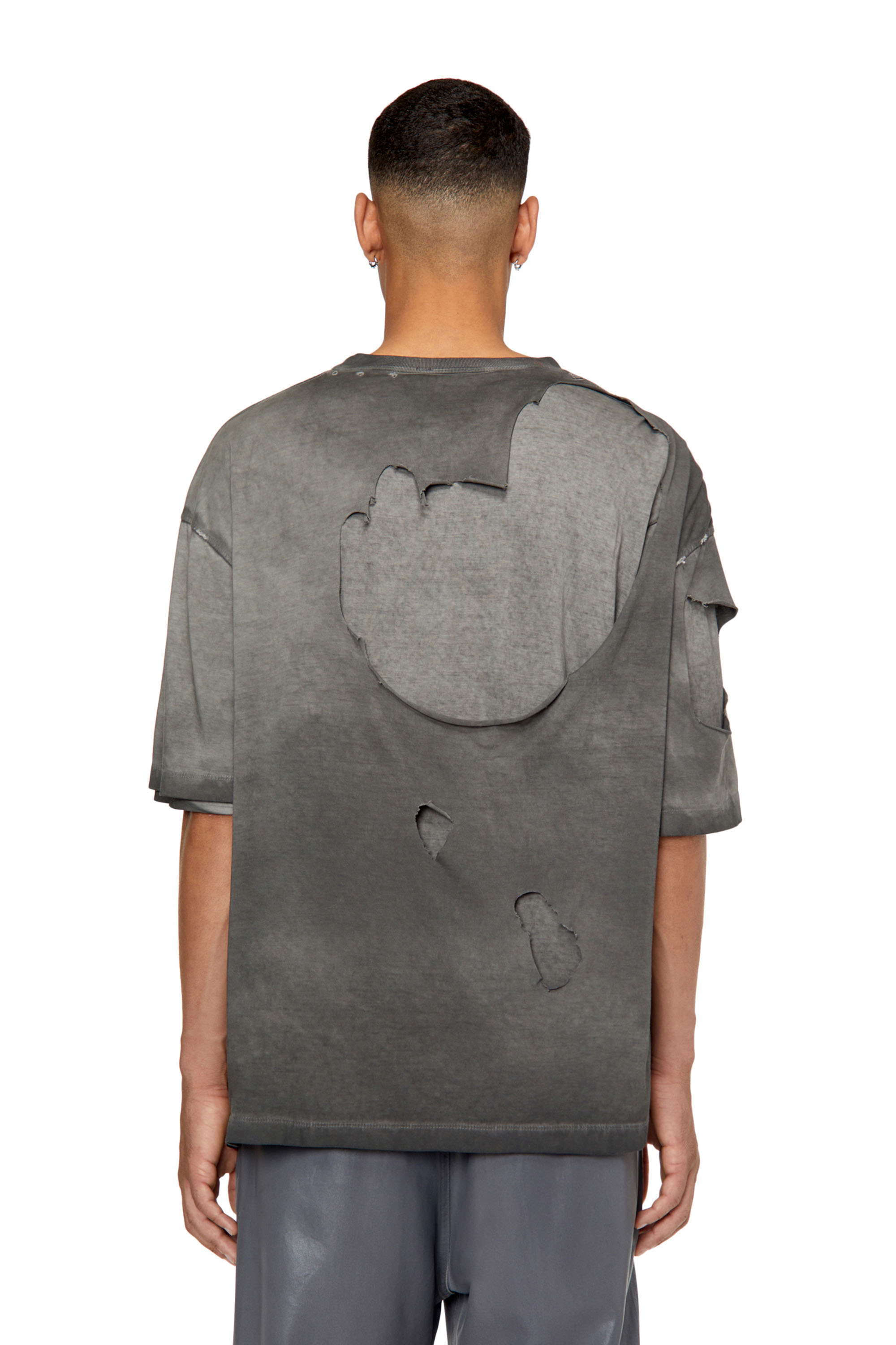 Diesel - T-ASHY, Dark grey - Image 4