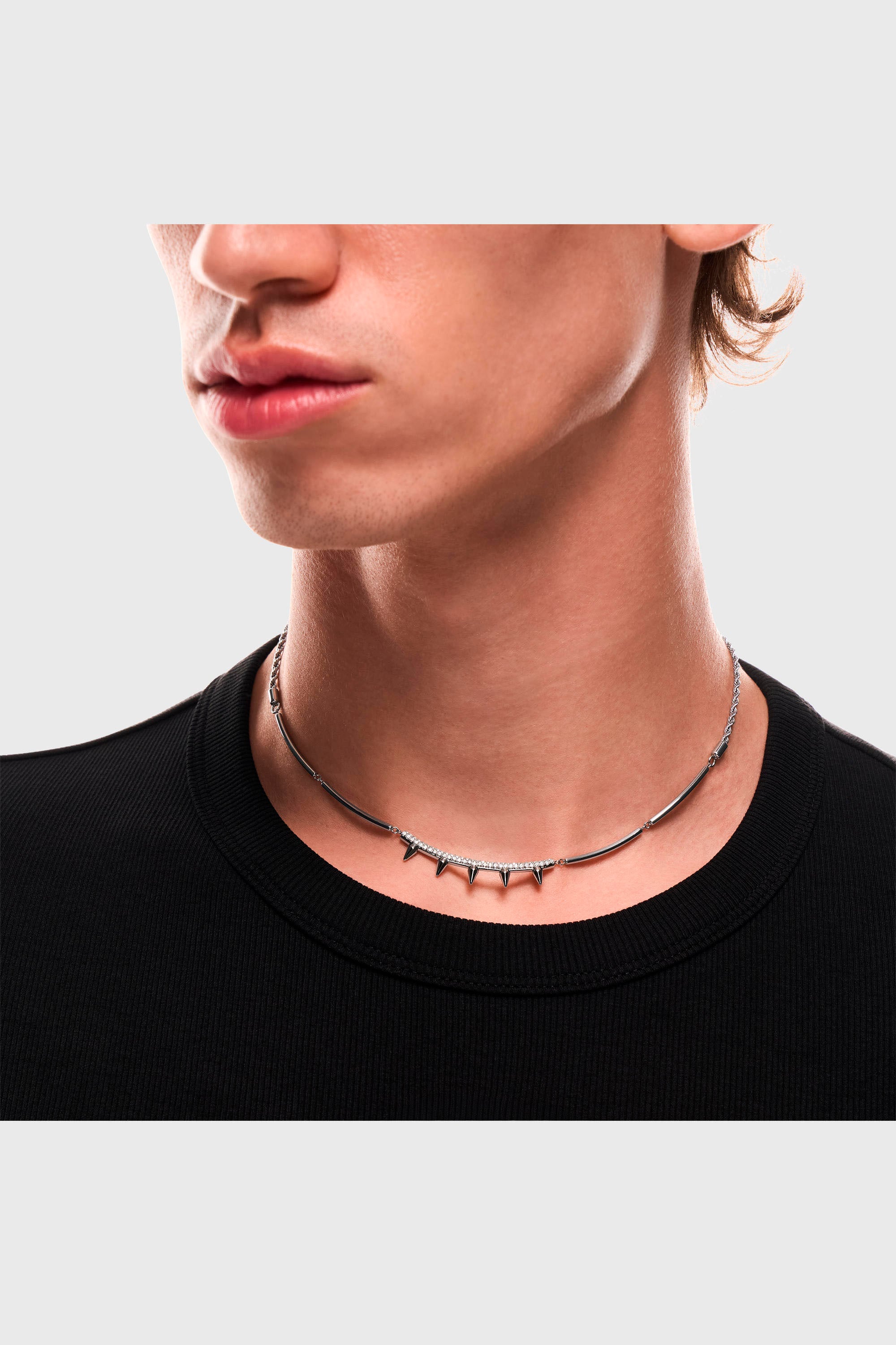 Diesel - DX1724040, Unisex's Stainless Steel Chain Necklace in Silver - 3