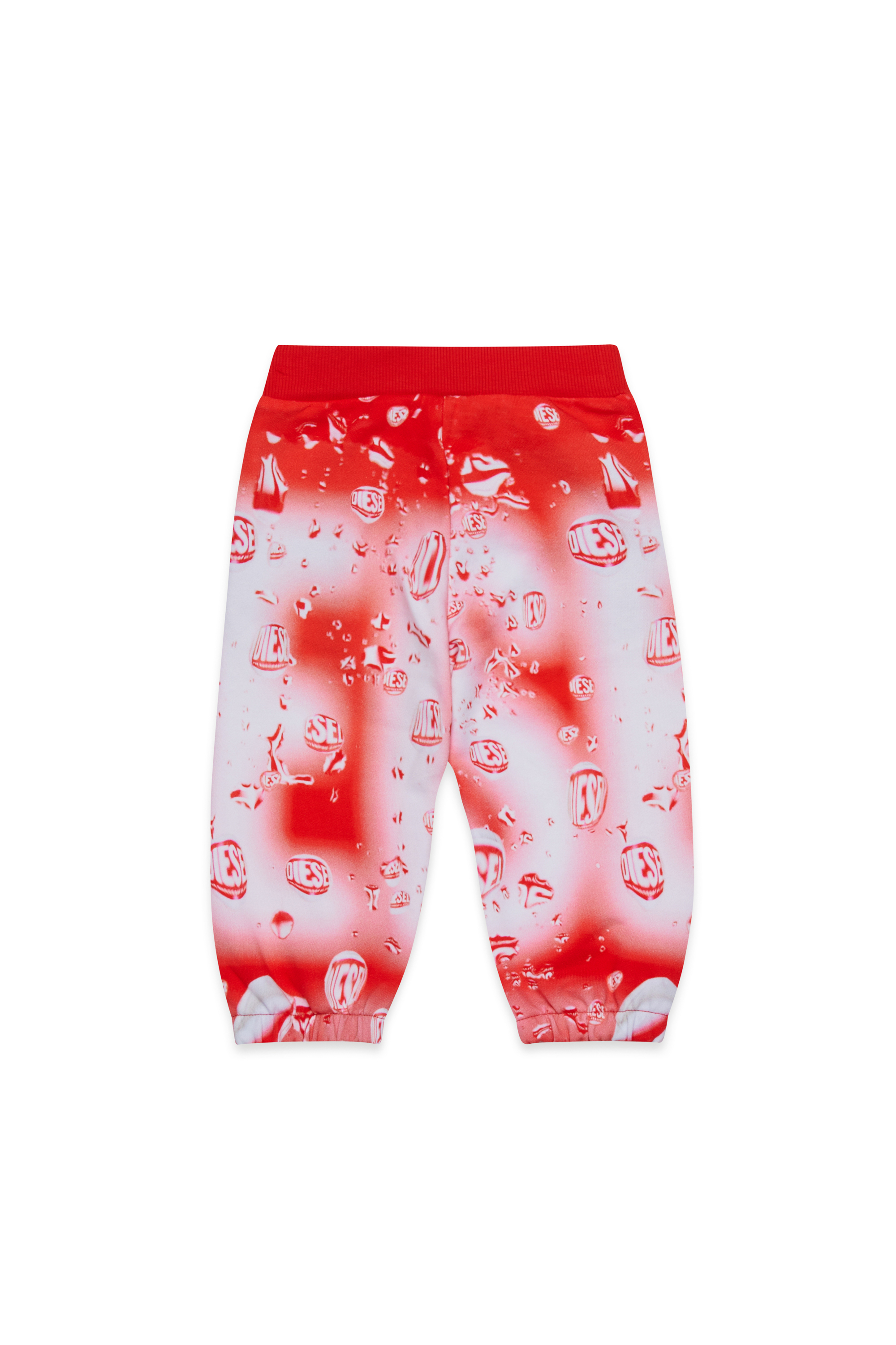 Diesel - PULIB, Unisex's Cotton pants with print in Red - 2