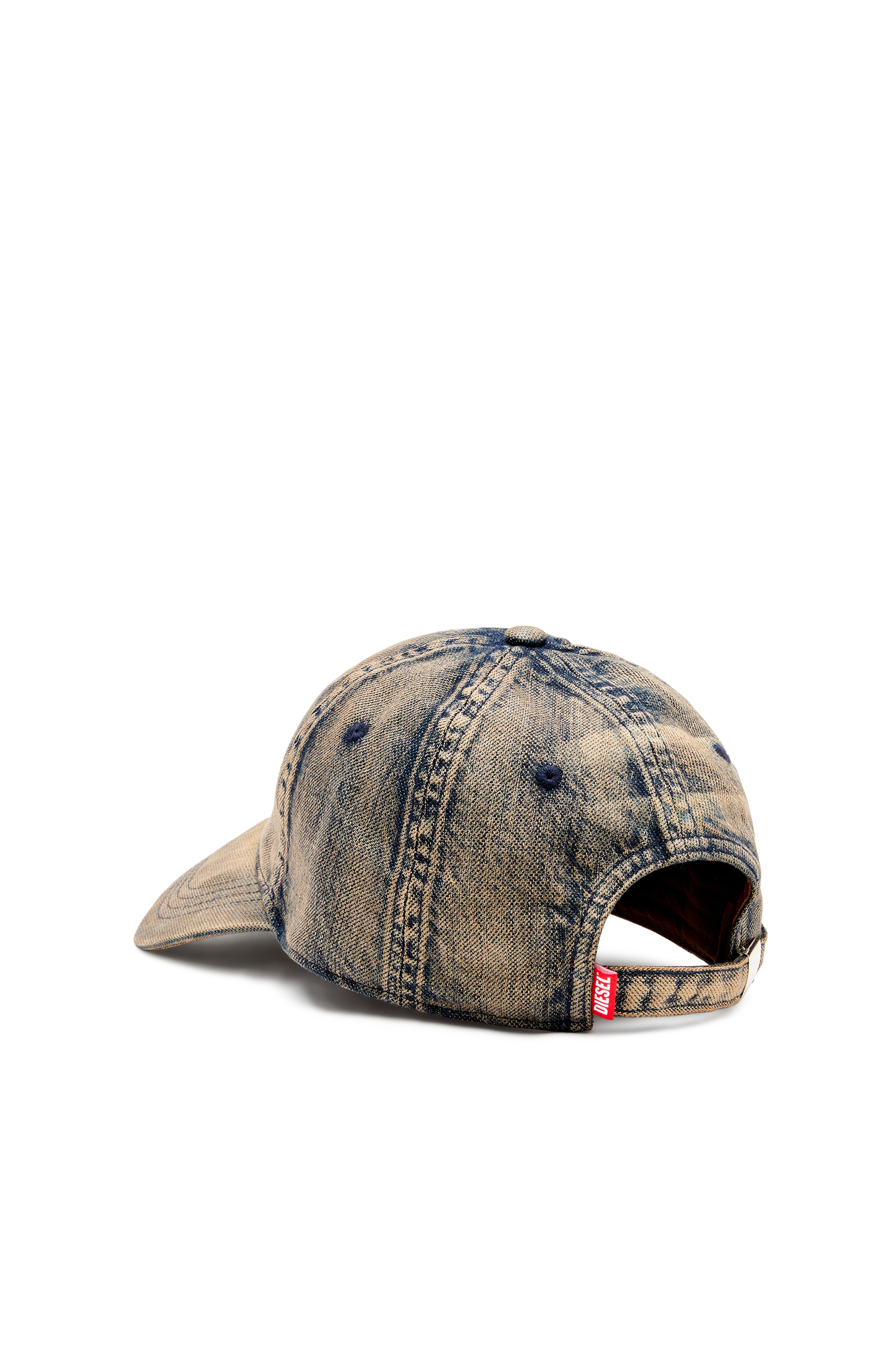 Diesel - C-ADOC, Man's Baseball cap in solarised denim in Blue - 2