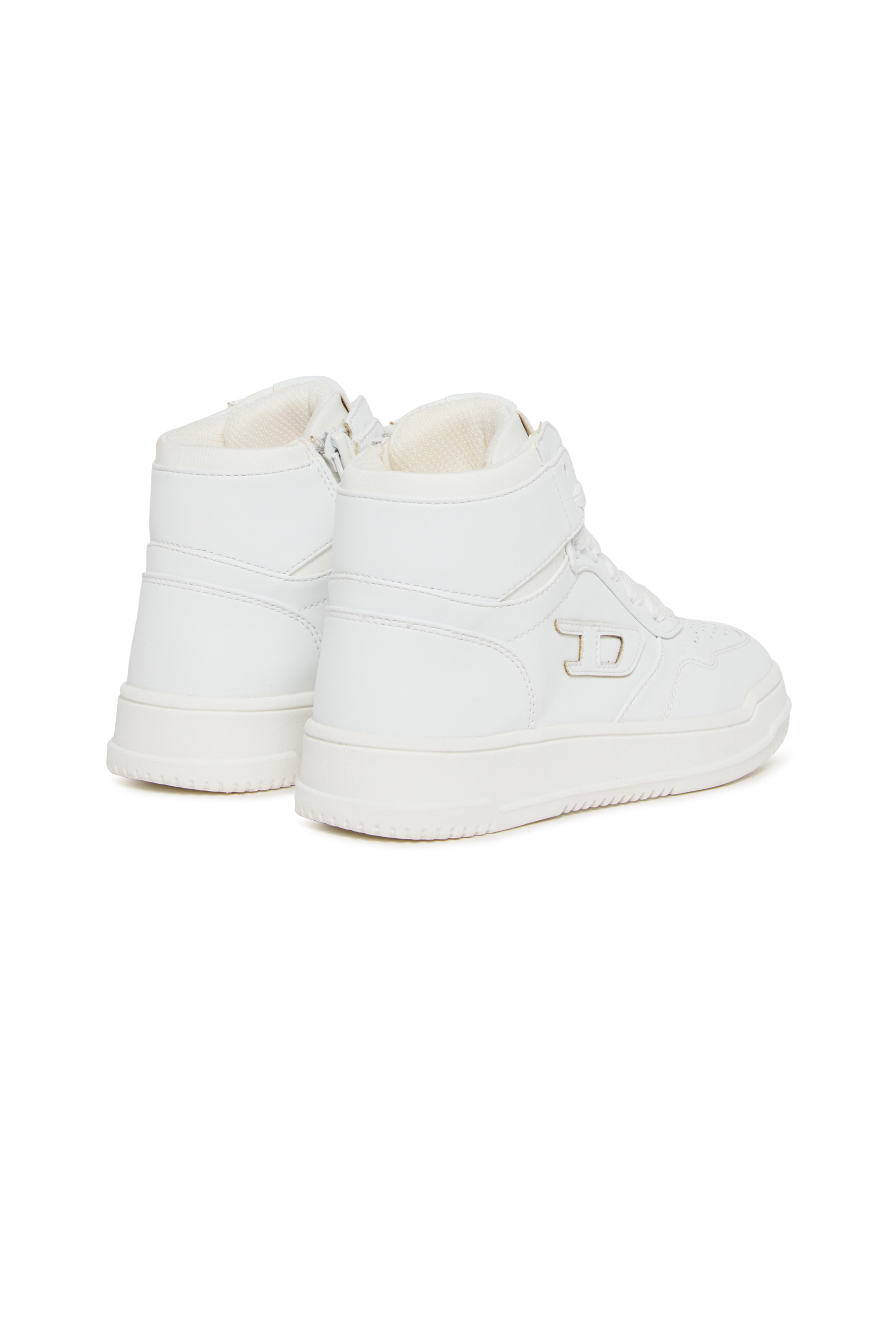 Diesel - S-COU-HI, Unisex's S-COU-HI-High-top sneakers with D detail in White - 3