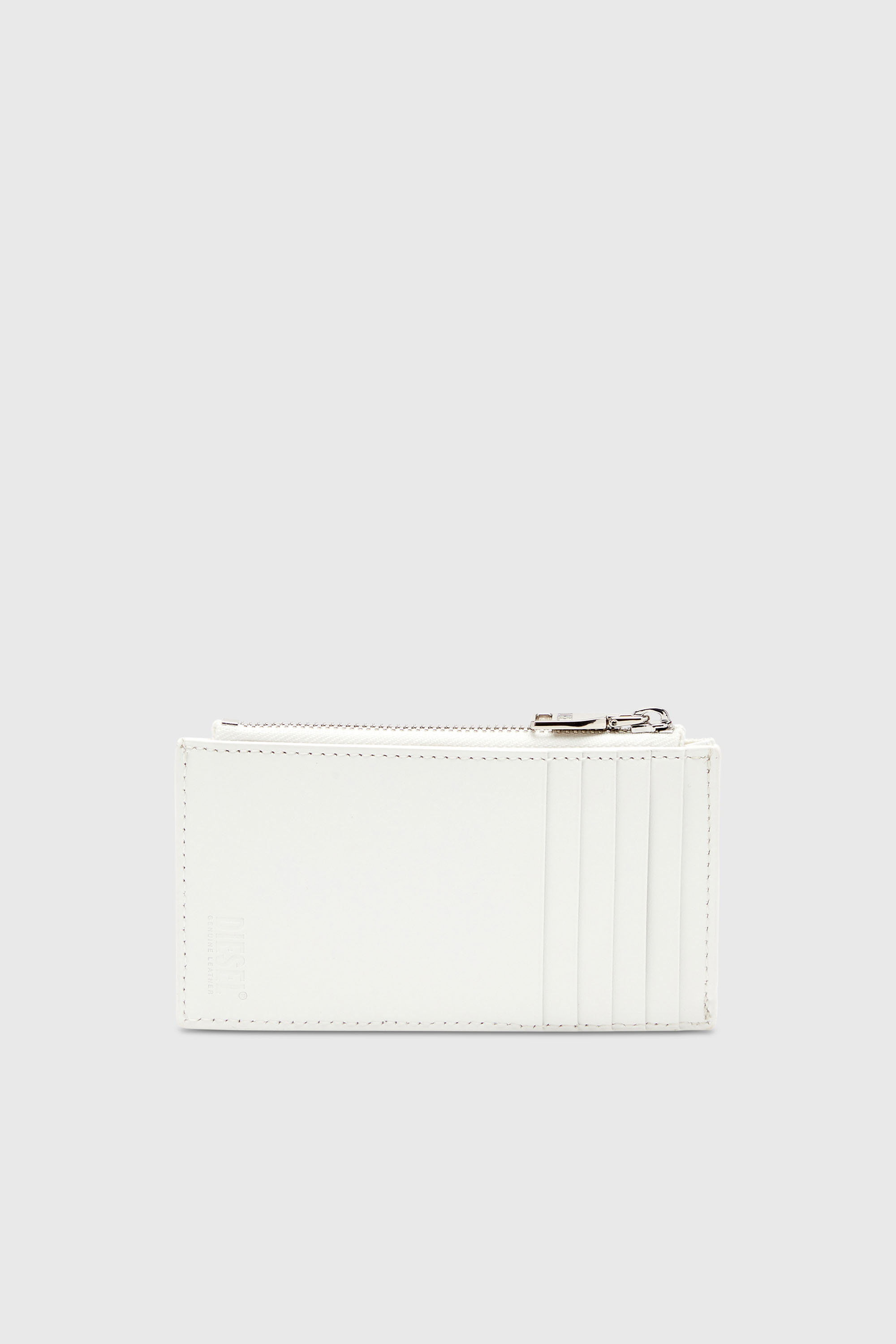 Diesel - 1DR CARD HOLDER III, Woman's Flat card holder in nappa leather in White - 2
