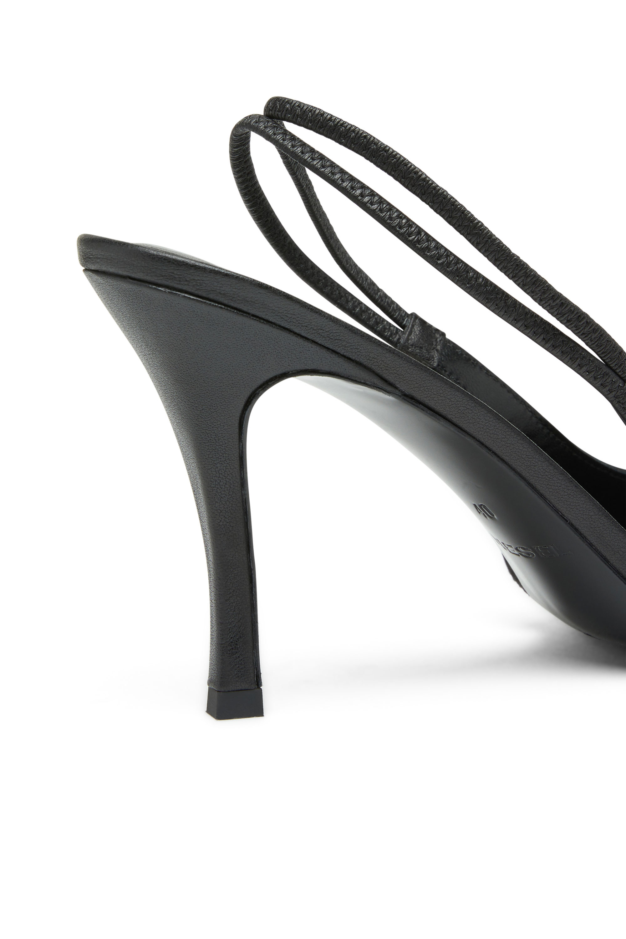 D-VENUS SB, Black Diesel - D-VENUS SB, Woman's D-Venus-Slingback pumps in nappa leather in Black - 4