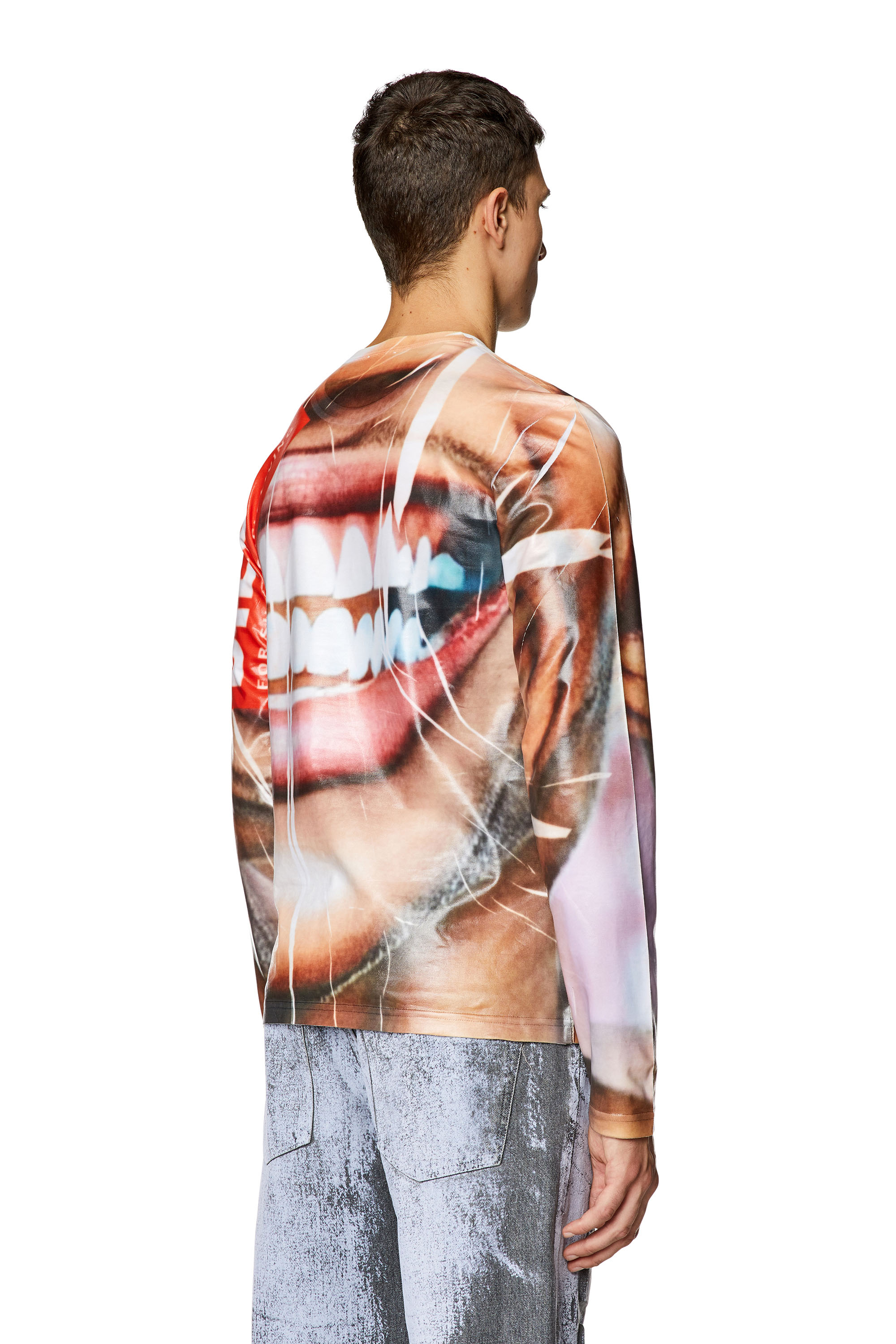 Diesel - T-NIBE-LS, Beige/White - Image 4