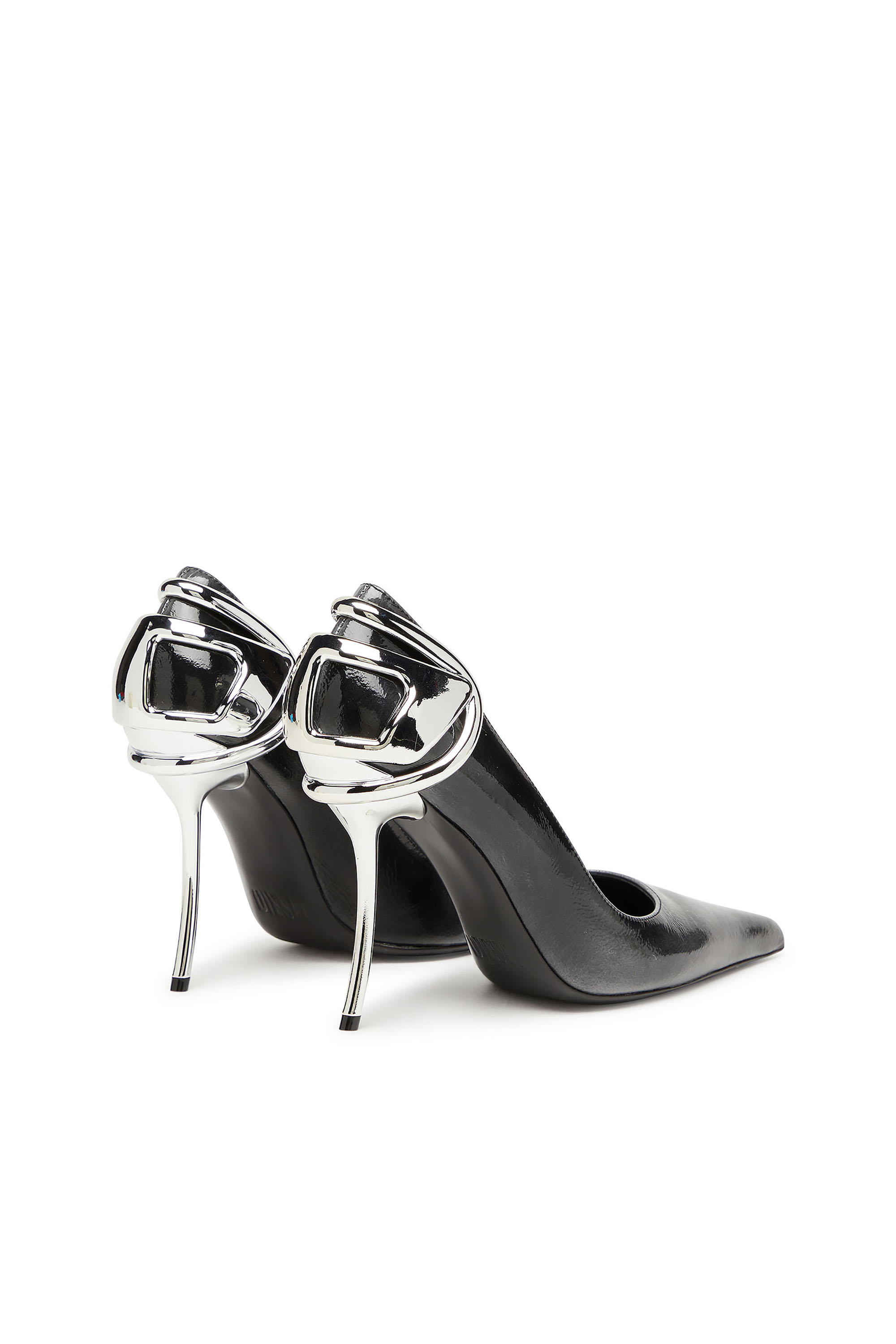 D-TEN&HALF P, Black Diesel - D-TEN&HALF P, Woman's D-Ten&Half-Pumps in patent pull-up leather in Black - 3
