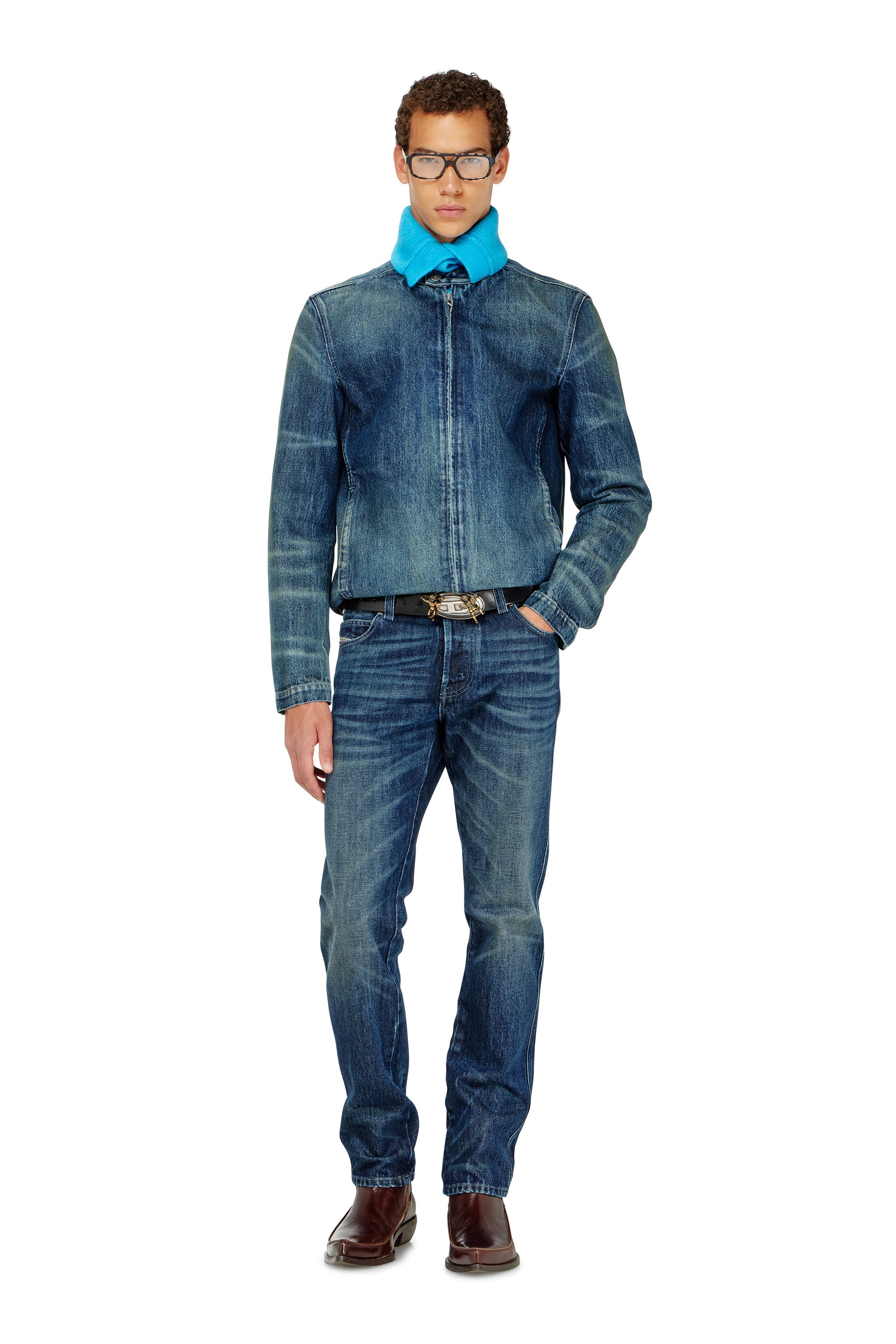 Diesel - Man's Slim Jeans 1993 D-Vyl 007FZ, Dark Blue - 2
