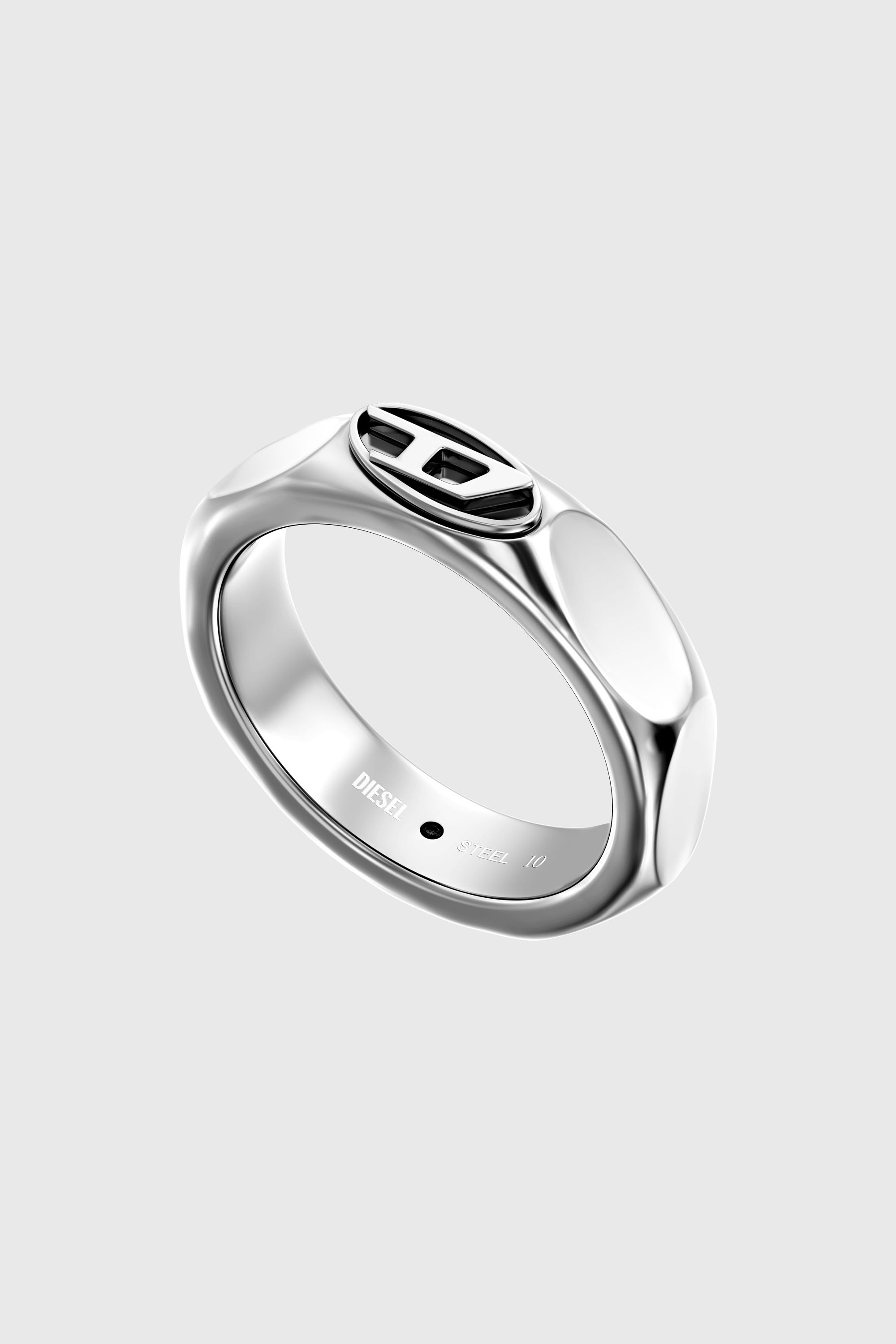 Diesel - DX1693040 JEWELLERY, Unisex's Stainless steel band ring in Silver - 2