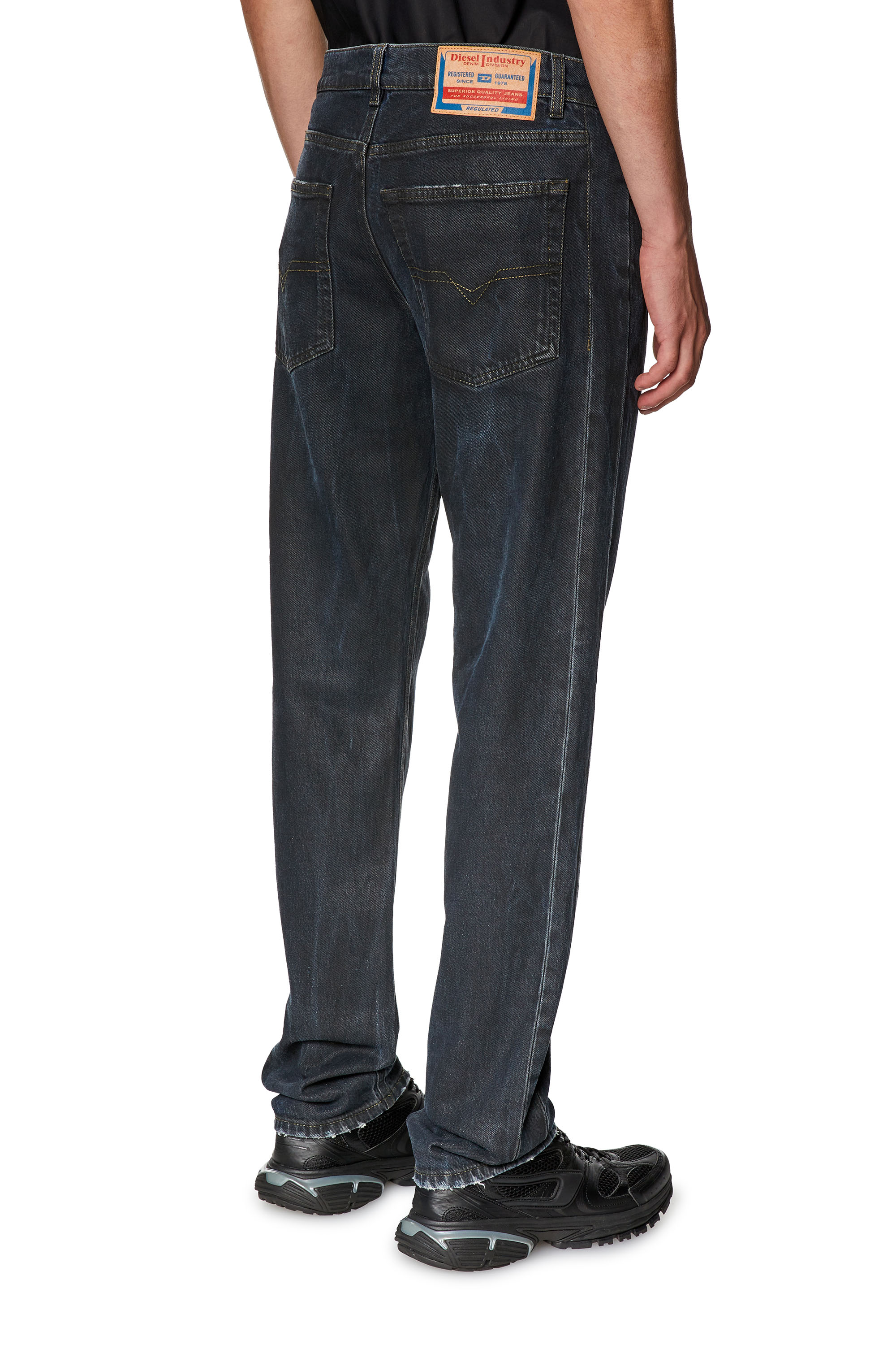 Diesel - Straight Jeans 1995 D-Sark 0HJAU, Black/Dark grey - Image 3