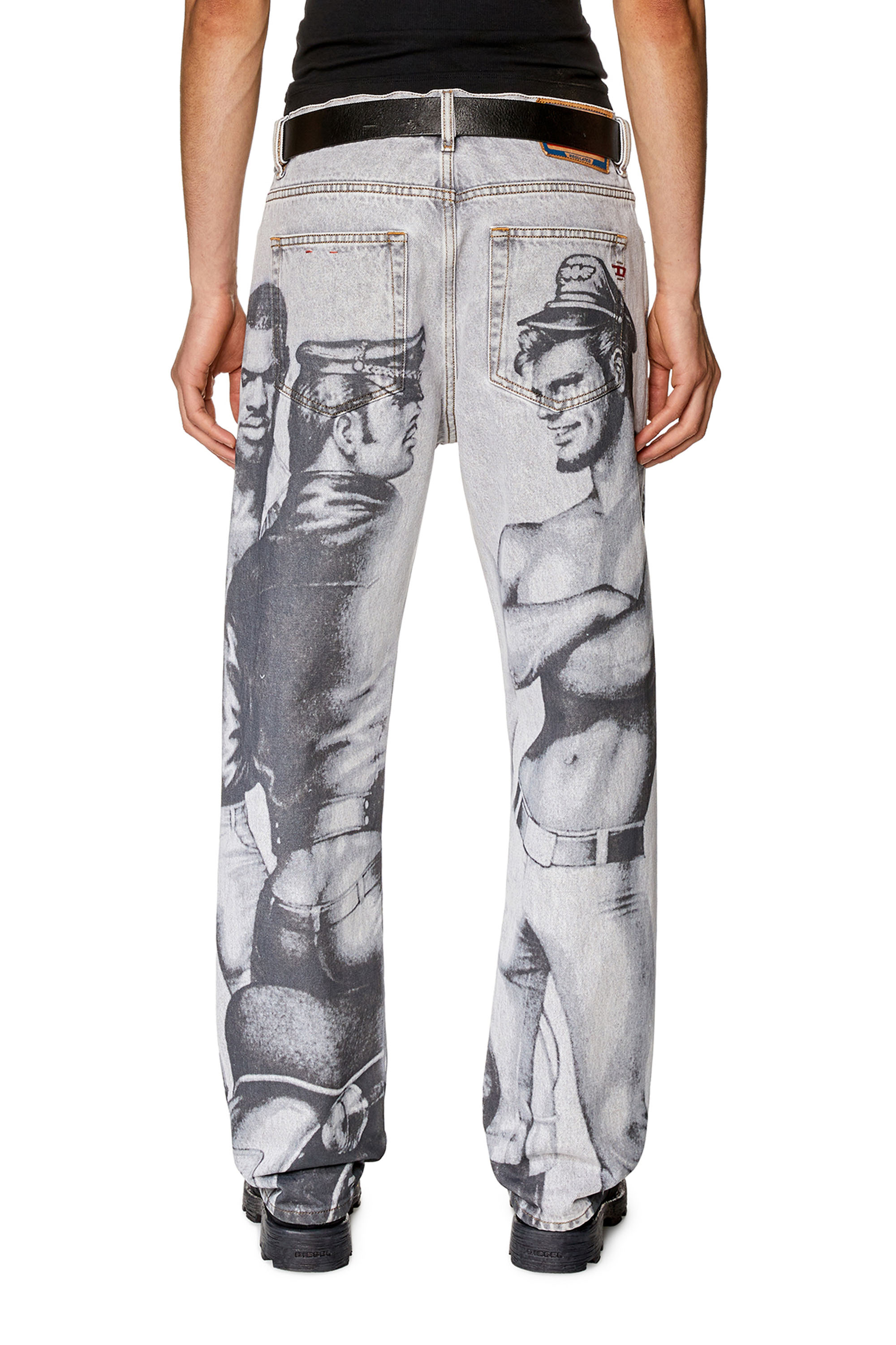 Diesel - 2020 D-Viker 007F8 Straight Jeans, Grey - Image 2