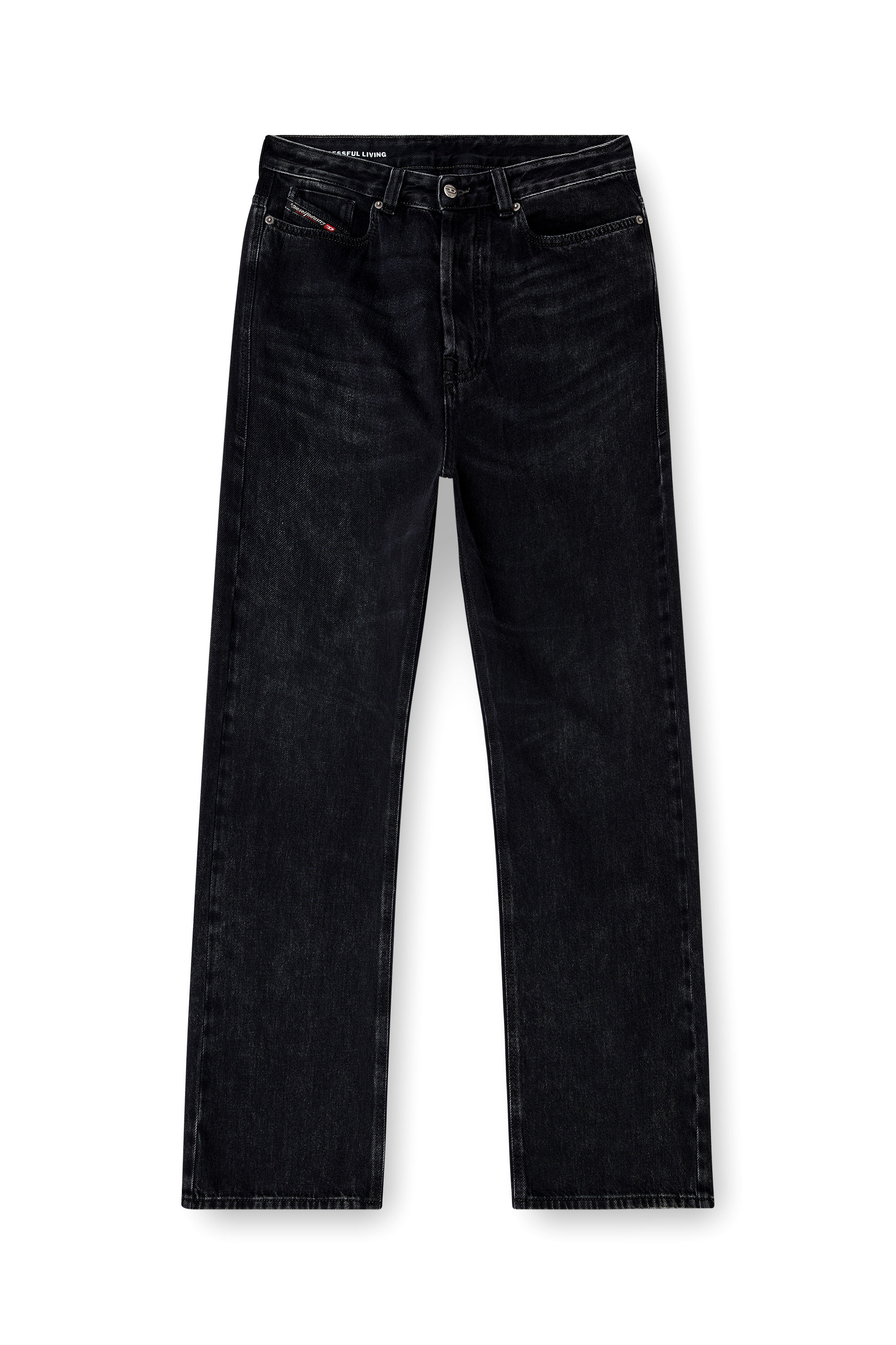 Diesel - Man's Relaxed Jeans 1980 D-Eeper 09P09, Black/Dark grey - 3