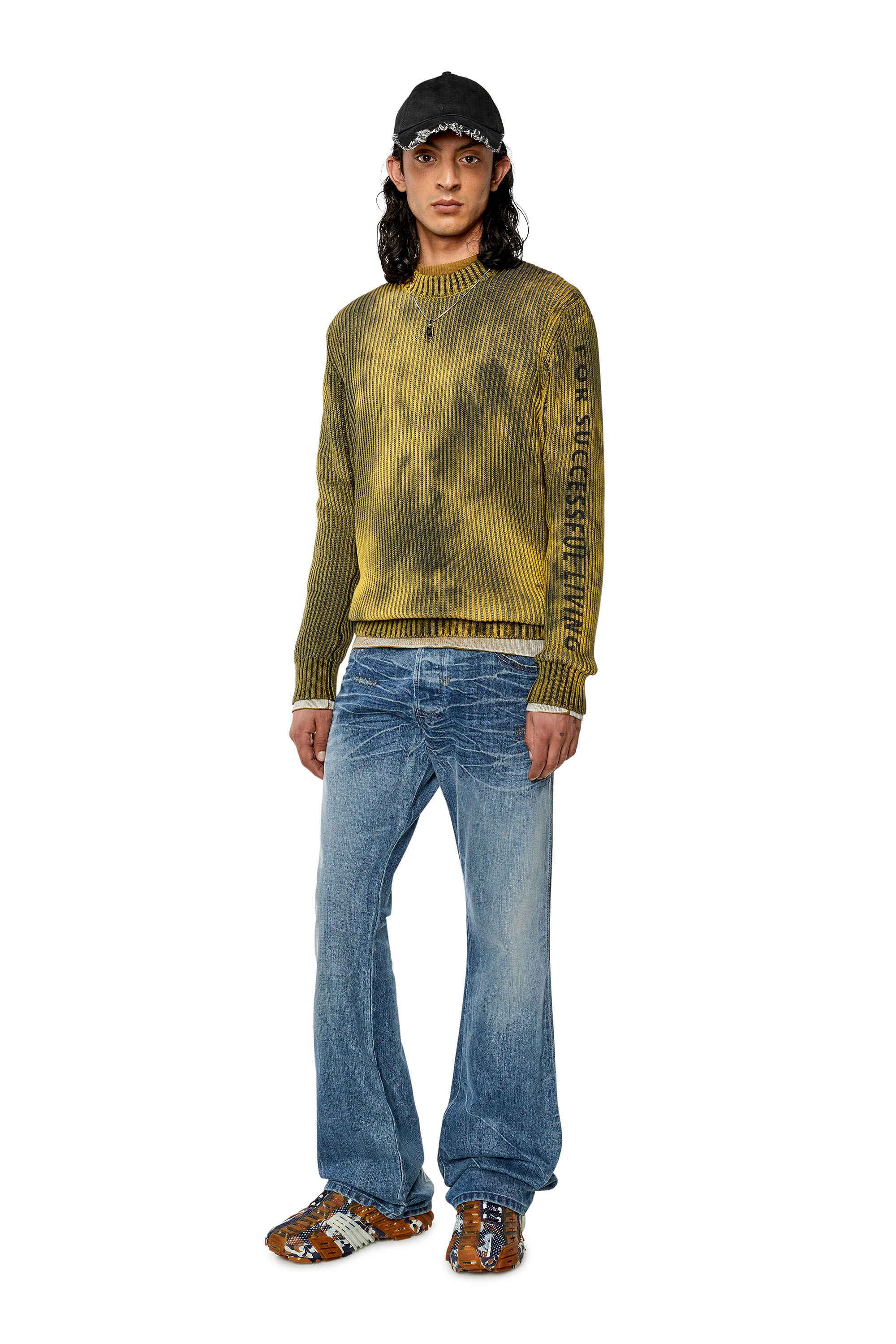 Diesel - Bootcut Jeans D-Backler 09I01, Medium blue - Image 4
