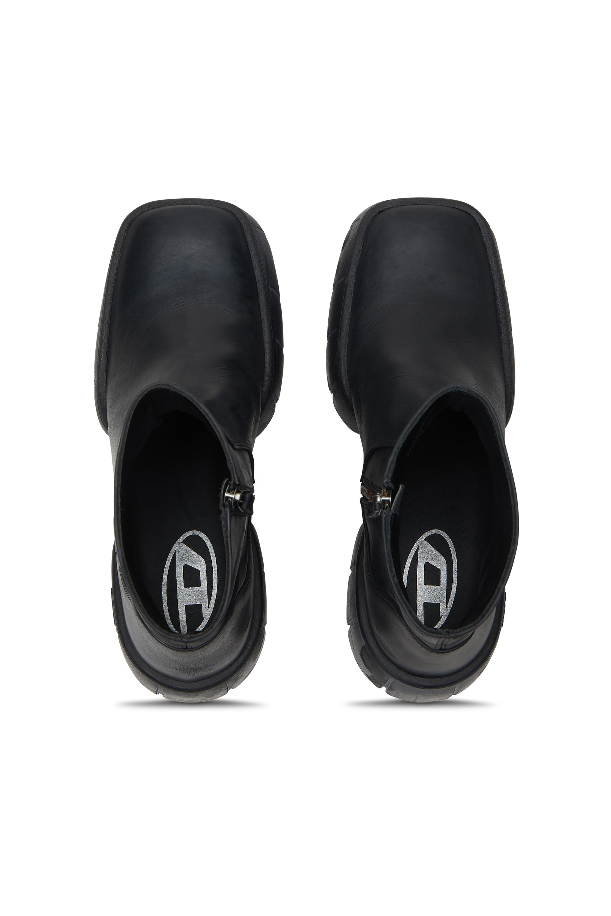 D-TEX BT, Black Diesel - D-TEX BT, Man's D-Tex-Oiled leather ankle boots with split sole in Black - 4