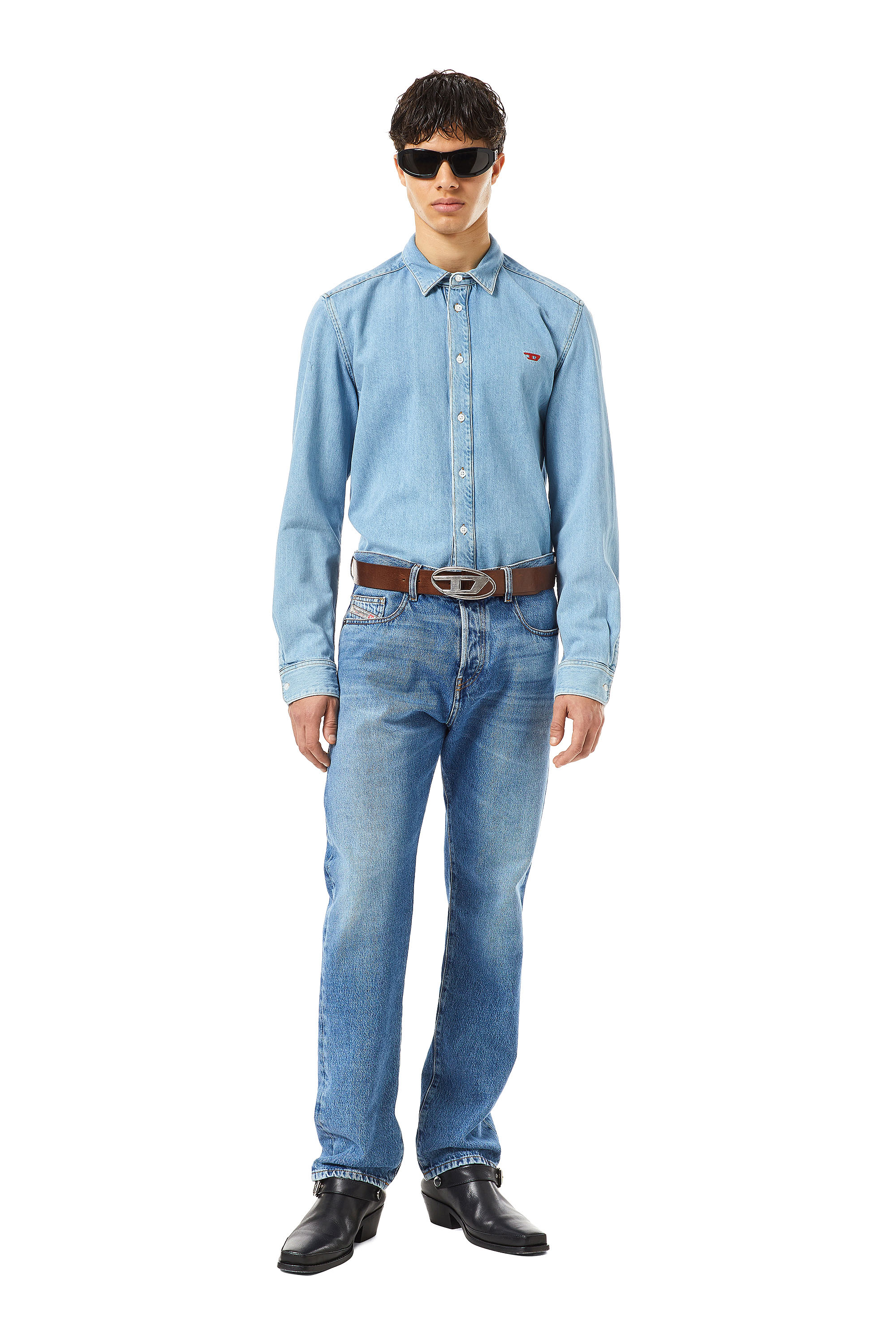 Diesel - Straight Jeans 2020 D-Viker 09C15, Light Blue - Image 1