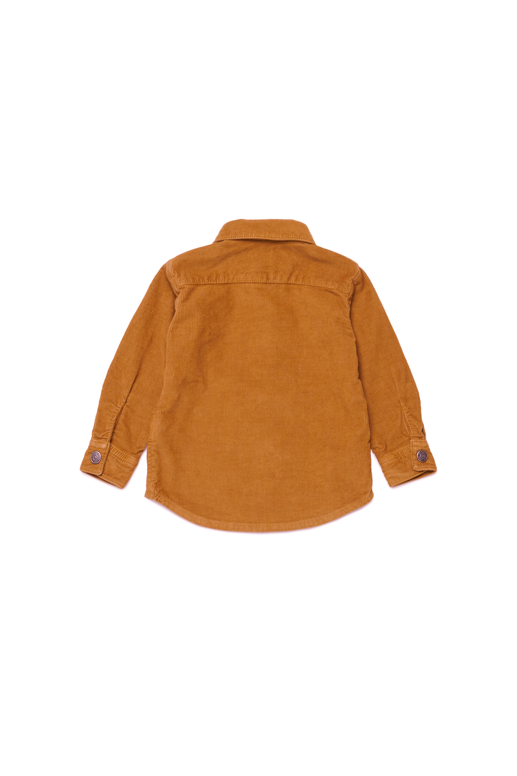 Diesel - CHIPYB, Man Corduroy shirt with small D logo in Brown - Image 2