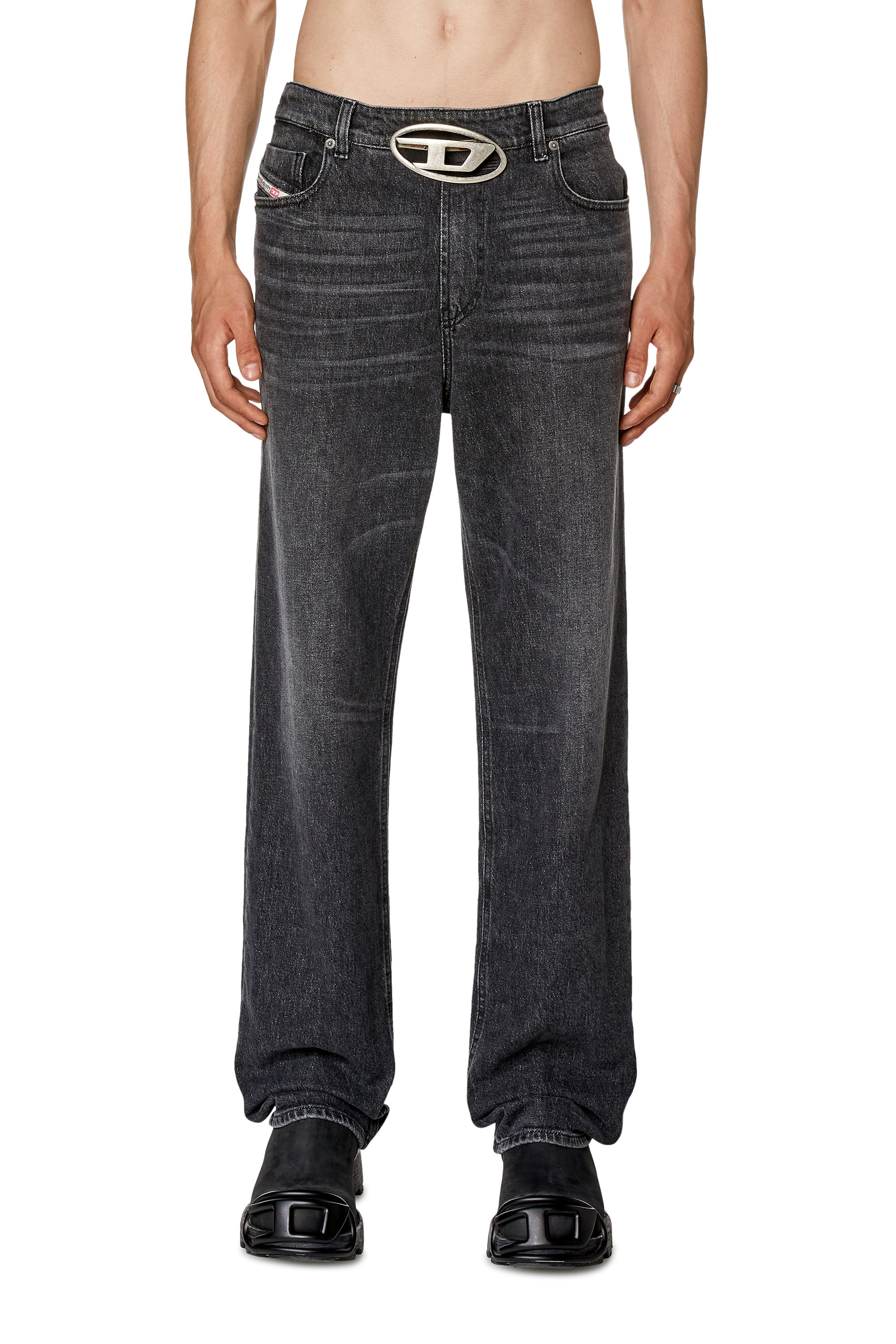 Diesel - Straight Jeans 1955 D-Rekiv 0CKAH, Black/Dark grey - Image 1