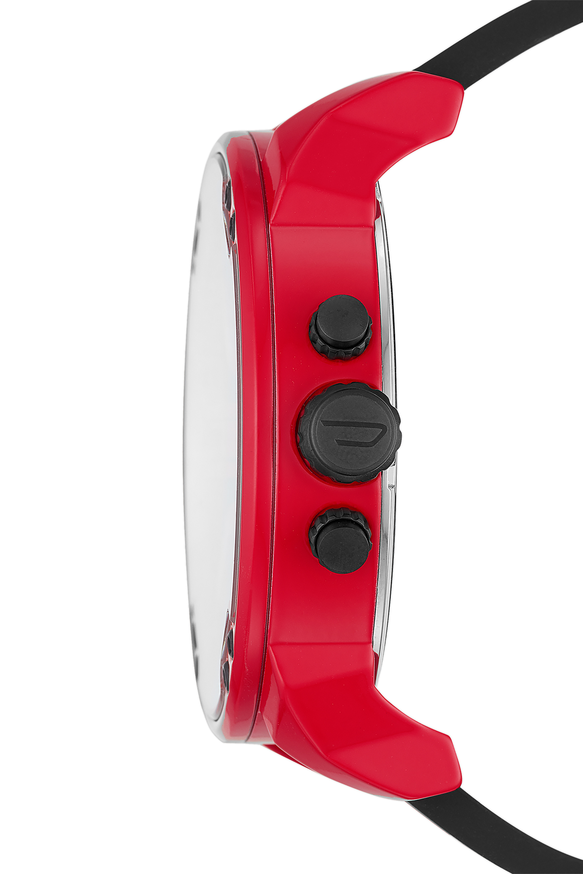 Diesel - DZ7431, Man's Mr Daddy 2.0 Multifunction Red Silicone Watch in Red - 3
