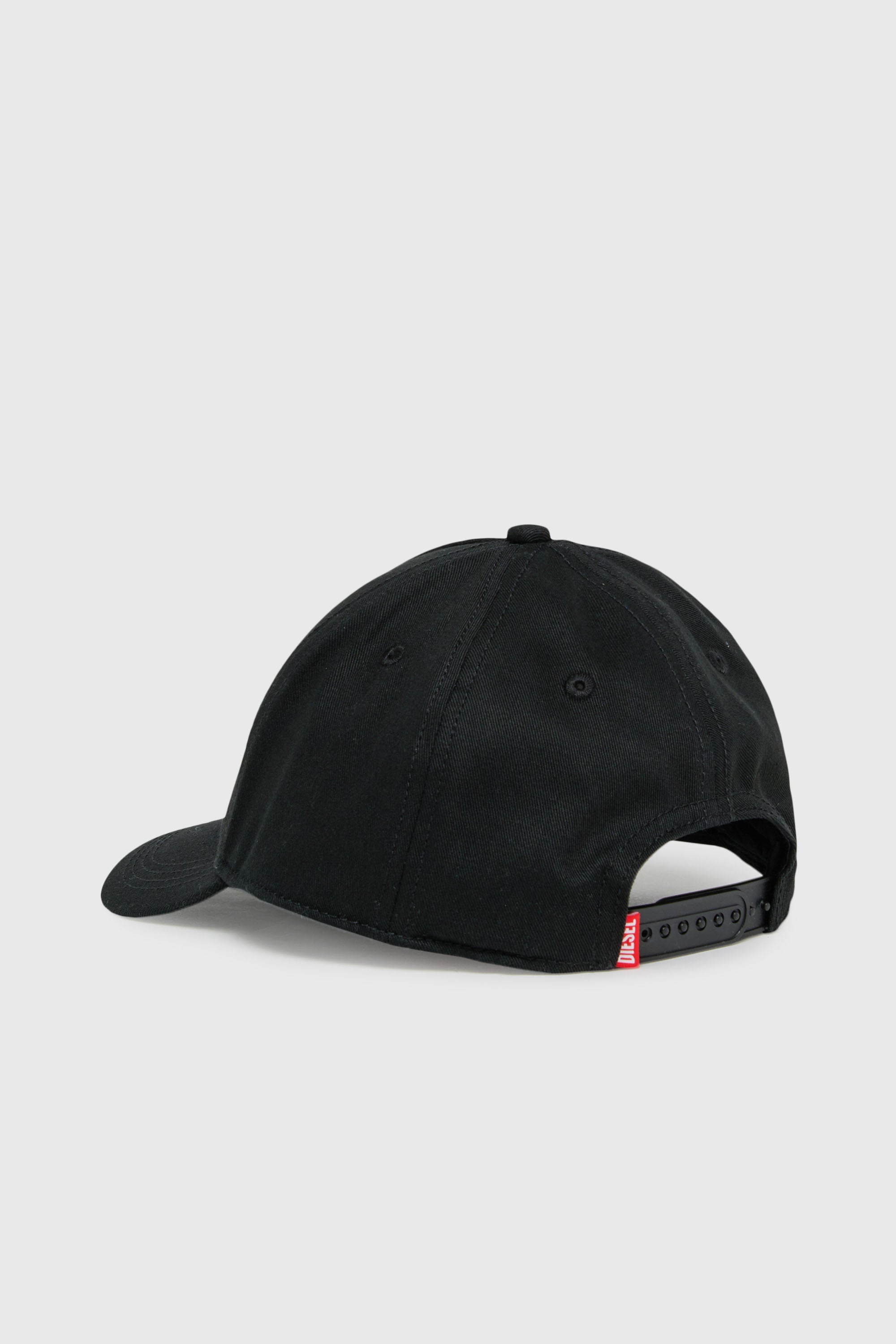 Diesel - FLIMO, Man's Baseball cap with Oval D logo print in Black - 2