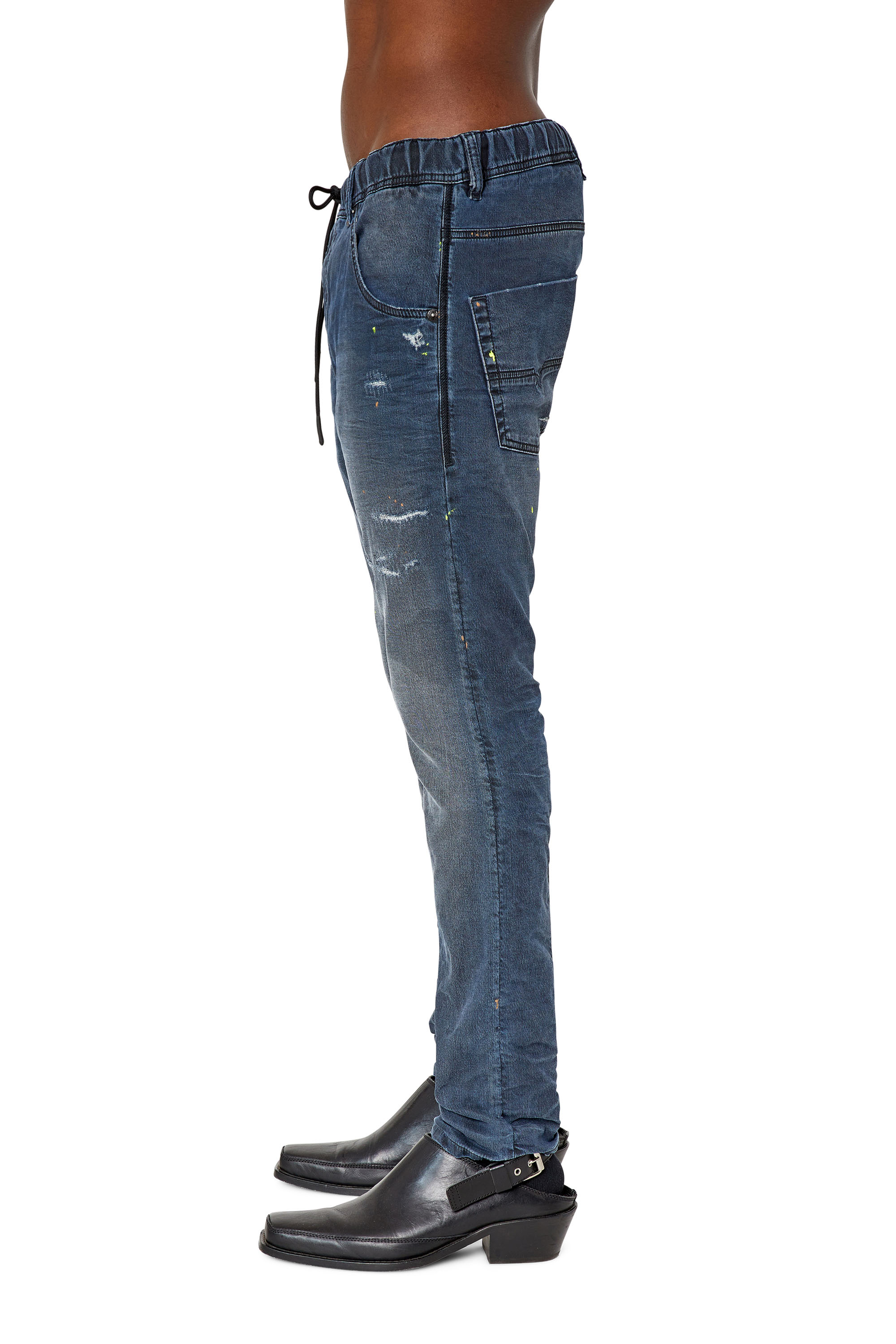 Diesel - Krooley JoggJeans® 069QH Tapered, Dark Blue - Image 4