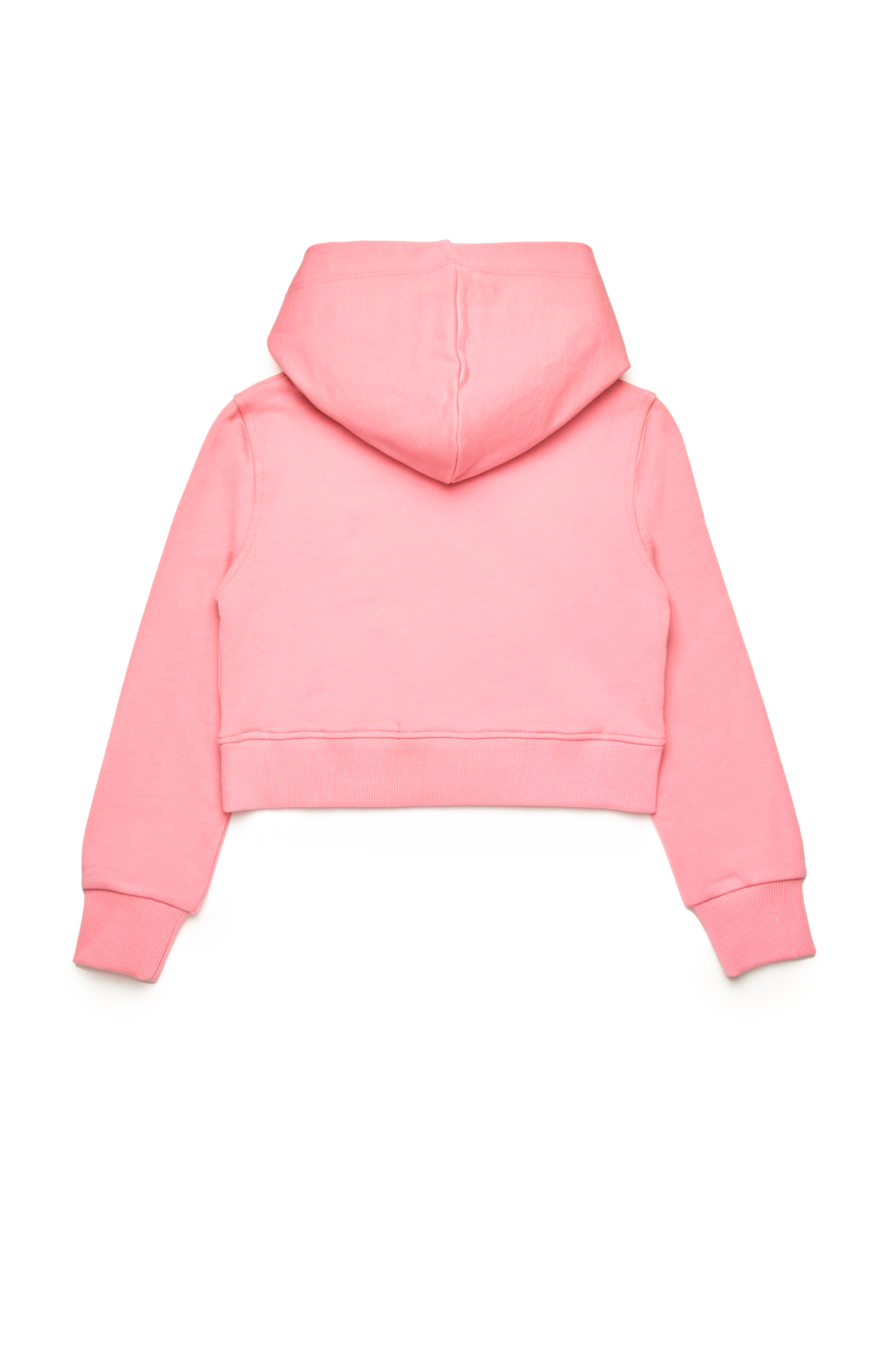 Diesel - SCUOREHOOD, Woman's Cropped hoodie with heart logo in Pink - 2