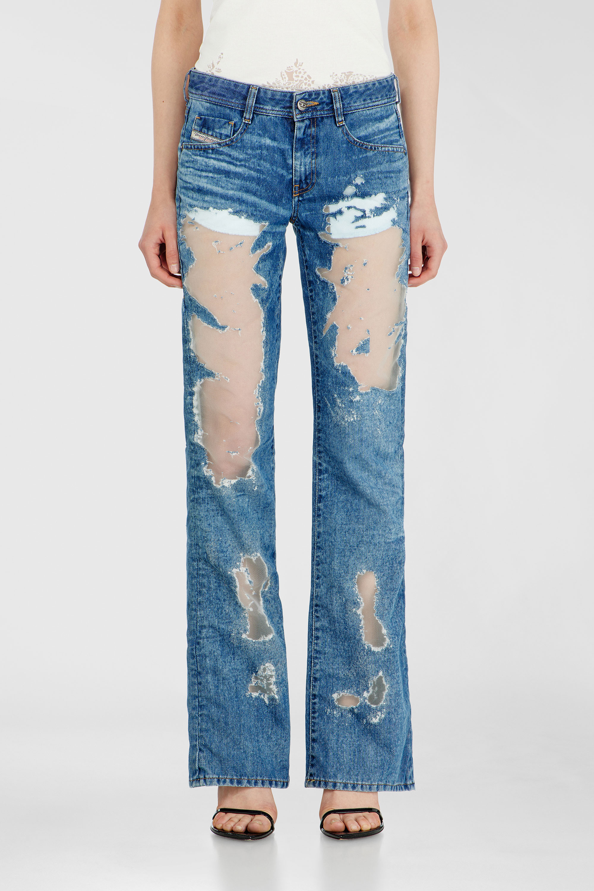 Diesel - Woman's Bootcut Jeans 1969 D-Ebbey 068ZH, Medium blue - 2