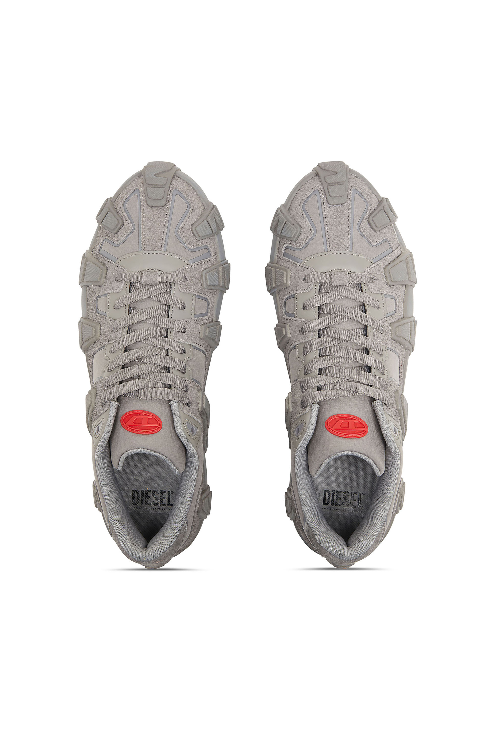 S-D-GRIFFE LOW, Grey Diesel - S-D-GRIFFE LOW, Man's S-D-Griffe - Nylon sneakers in Grey - 4