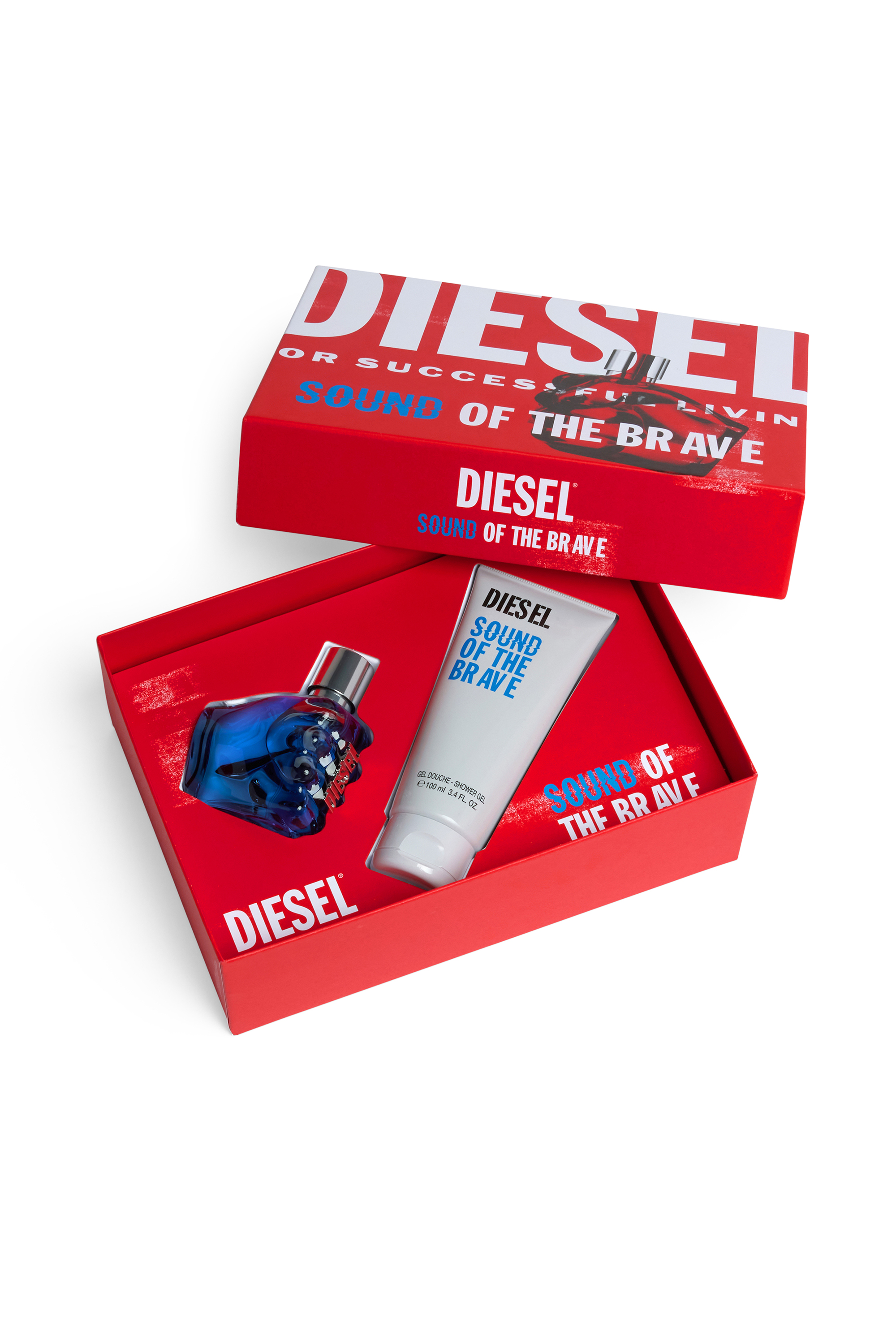 Diesel - SOUND OF THE BRAVE 50 ML GIFT SET, Man's Sound Of The Brave Gift Set in Blue - 2