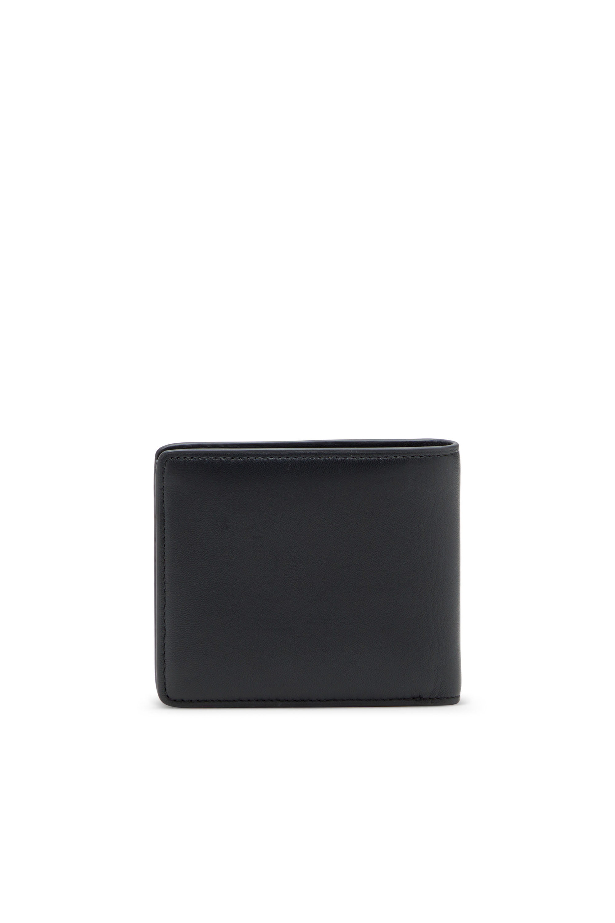 Diesel - BISCOTTO BI FOLD COIN S 3D, Man's Bi-fold wallet in semi gloss leather in Black - 2