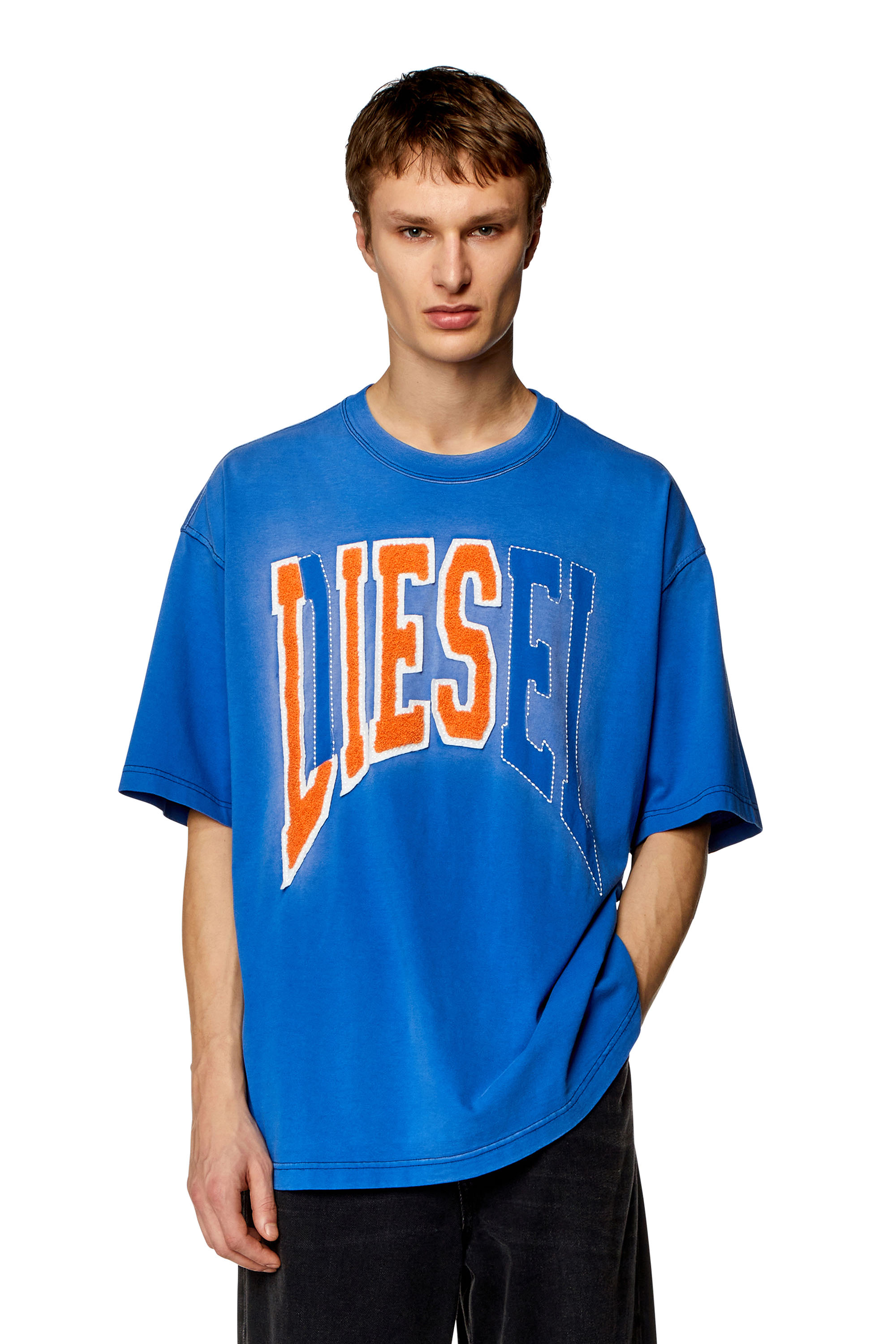 Diesel - T-WASH-N, Blue - Image 1