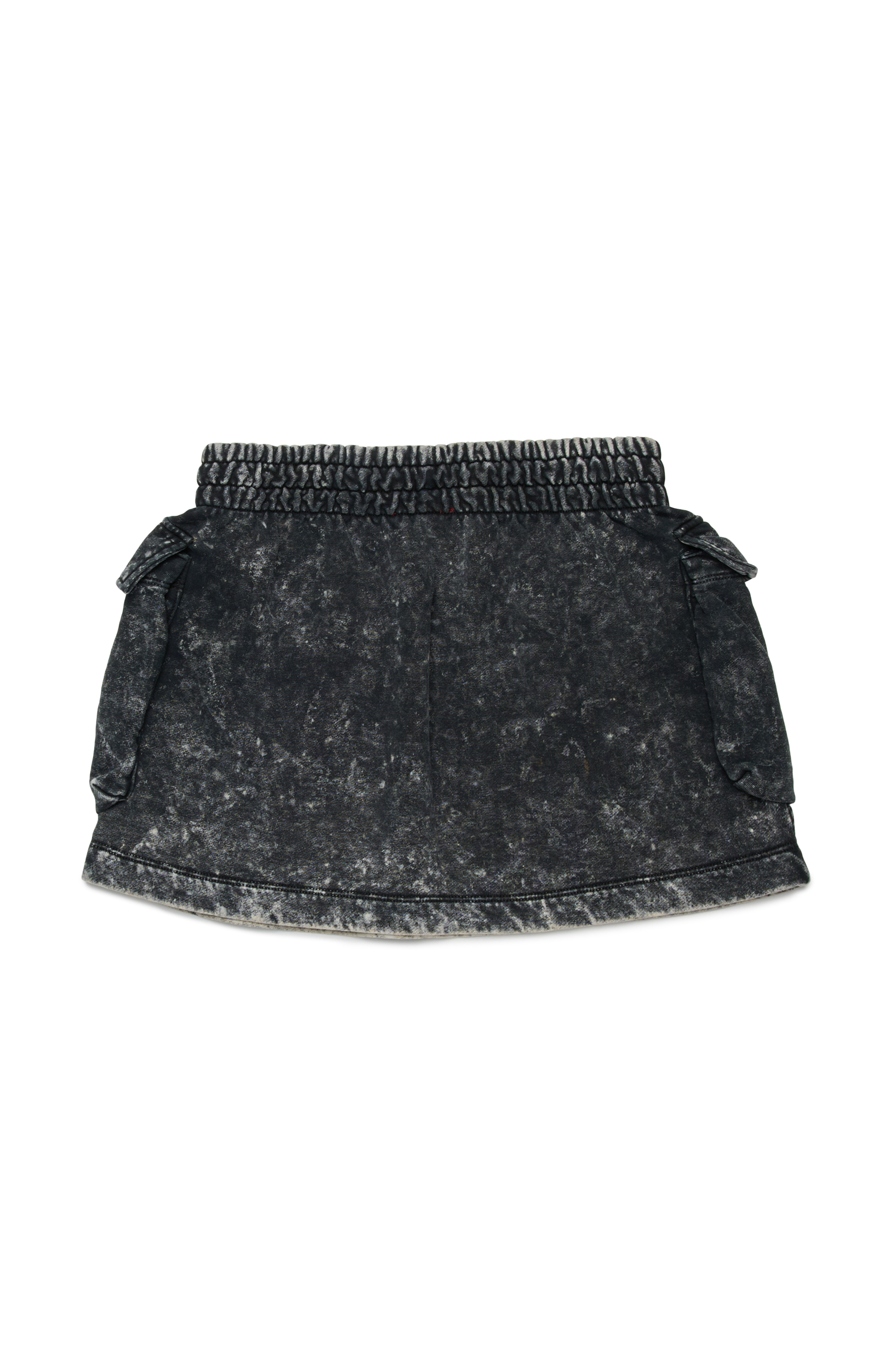 Diesel - GIONA, Woman's Cotton skirt with cargo pockets in Black - 2