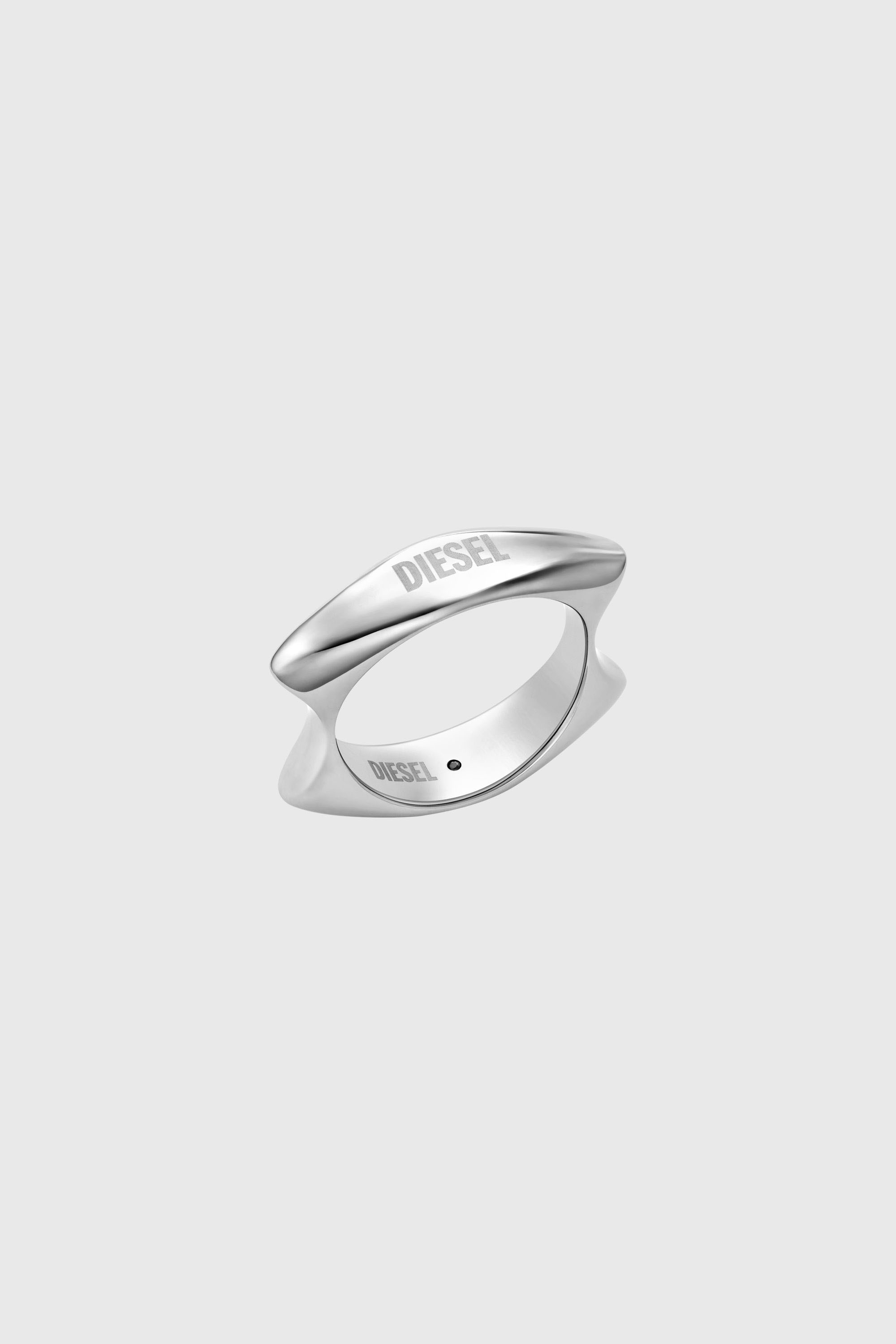 Diesel - DX1584040 JEWEL, Unisex's Stainless Steel Band Ring in Silver - 1